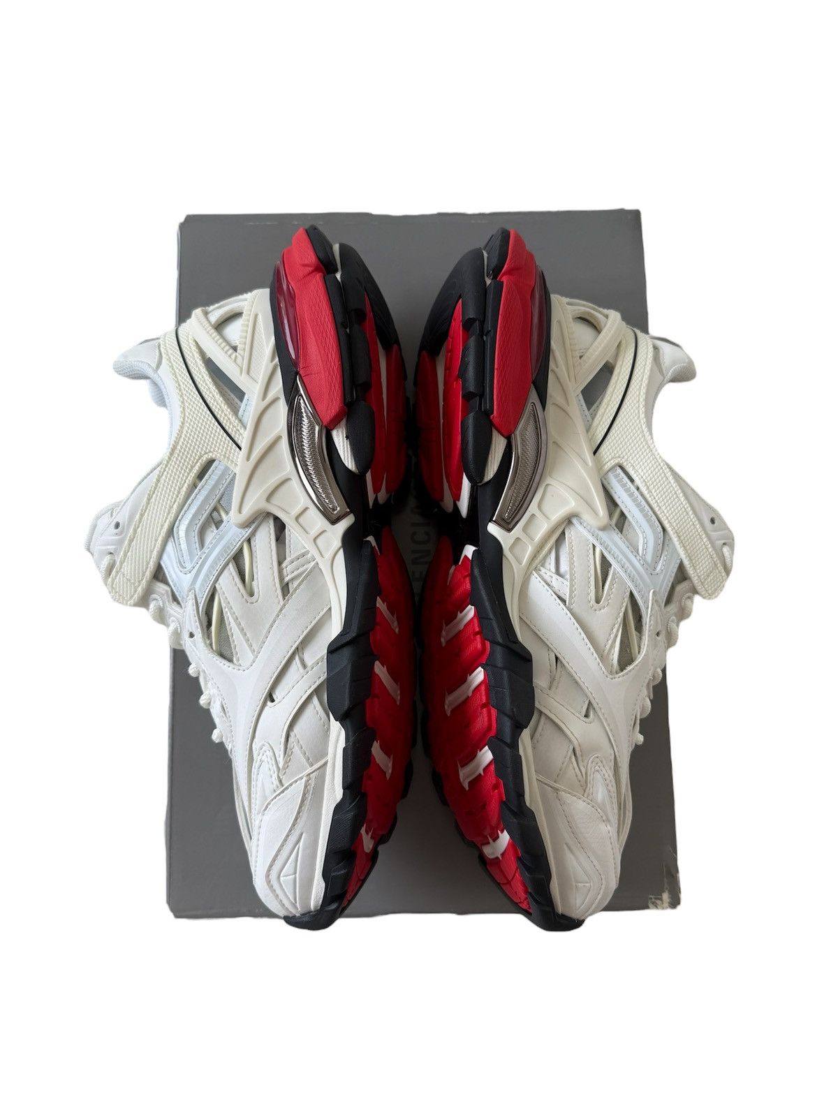 Balenciaga Balenciaga Track 2.0 White/ Red Size US 12 / EU 45 - 4 Thumbnail