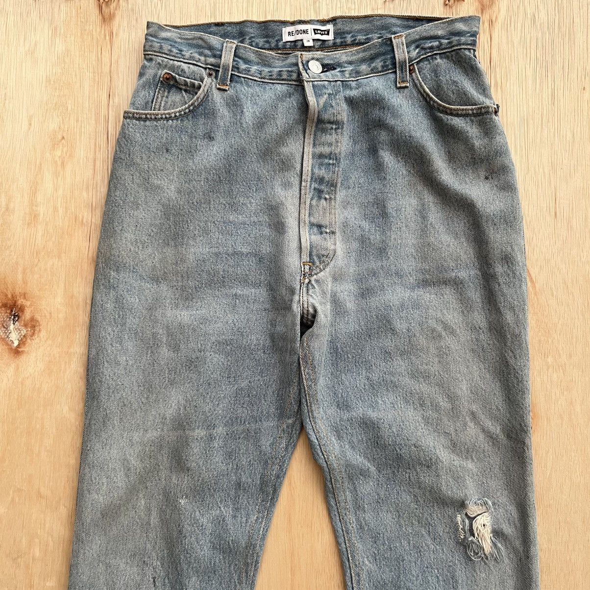 RE/DONE RE /DONE x LEVIS RECONSTRUCTED DISTRESSED WASHED DENIM Size 28" / US 6 / IT 42 - 2 Thumbnail