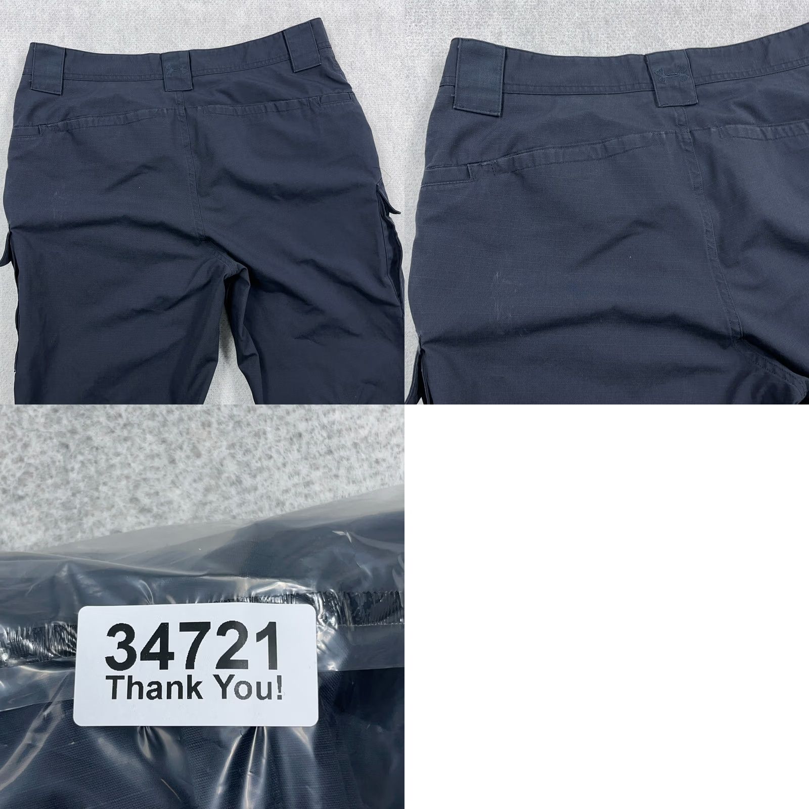 Under Armour Under Armour Cargo Pants Men 34x32 Navy Blue Rip Stop Tactical Performance Casual Size US 34 / EU 50 - 9 Thumbnail