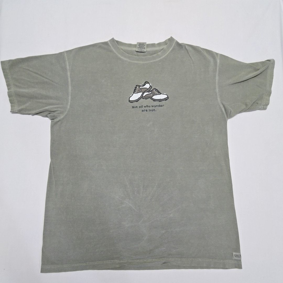 Life is Good Life is Good Not All Who Wander Are Lost XL Gray Faded Tee Size US XL / EU 56 / 4 - 1 Thumbnail