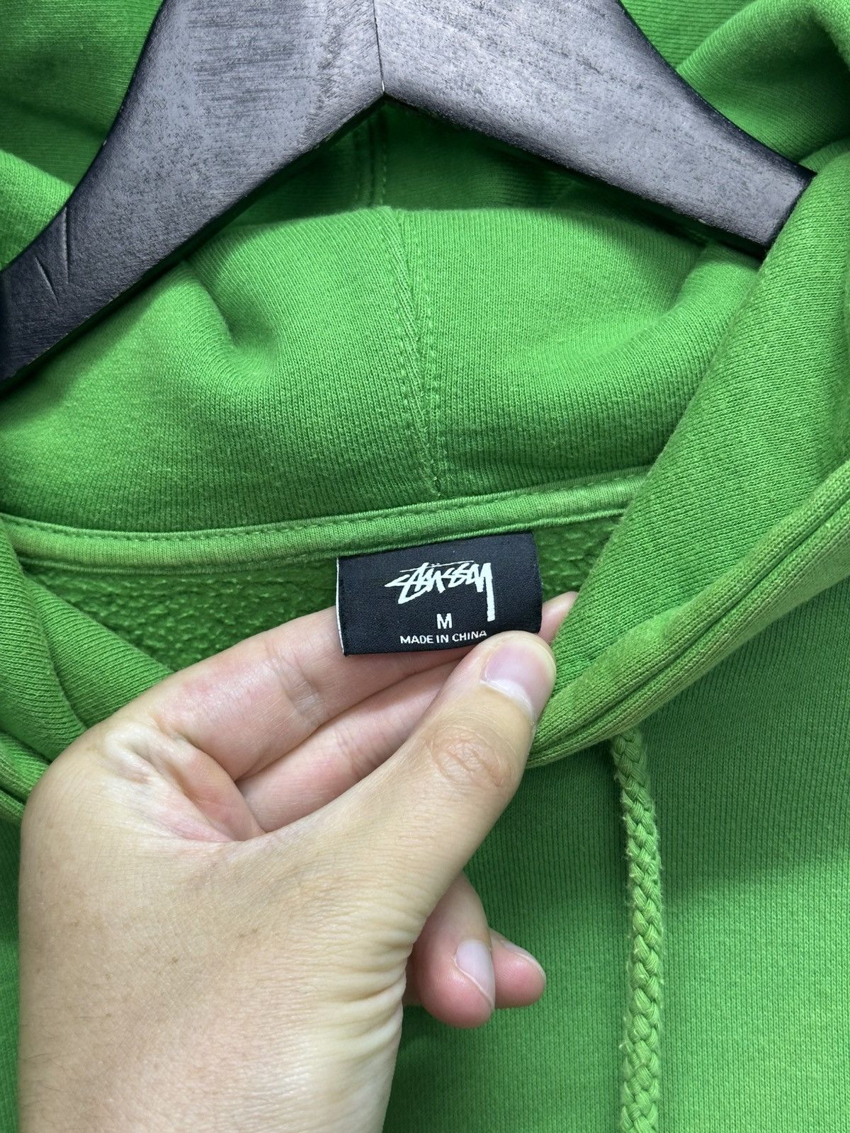 Stussy Vintage Stussy Big Logo Hoodie Boxy Green Y2K Size US M / EU 48-50 / 2 - 9 Thumbnail