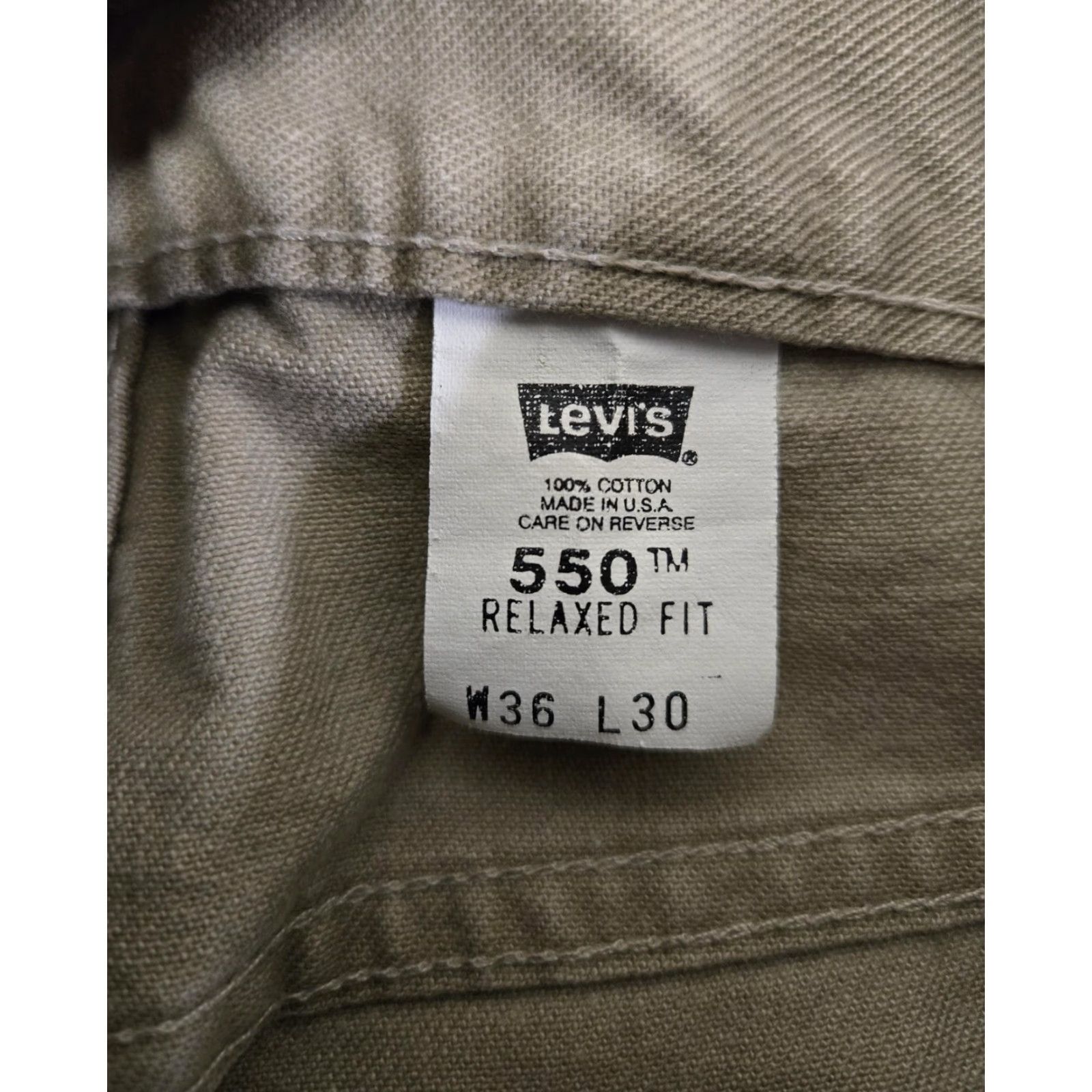 Levi's VINTAGE Levi's 550 Jeans Mens 36x30 Gray Relaxed Tapered Made in USA 90s Size US 36 / EU 52 - 7 Thumbnail