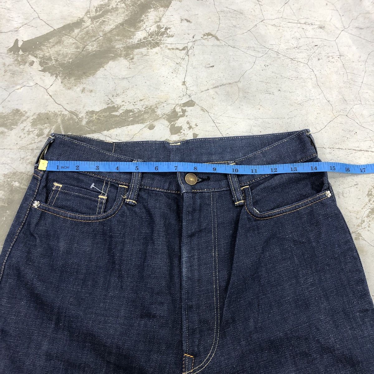 45rpm × Japanese Brand 45 RPM Baggy Flare Selvedge Denim Jeans Size US 29 - 14 Thumbnail