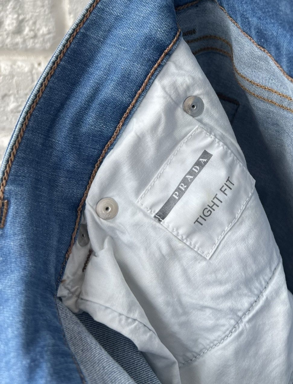 Prada Prada Milano Logo Blue Denim Jeans Size 28" / US 6 / IT 42 - 9 Thumbnail