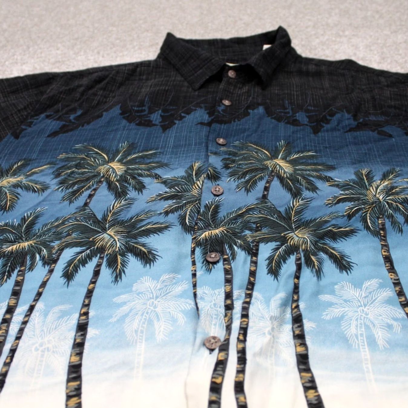 Vintage Batik Bay Hawaiian Shirt Mens 2XL Black Short Sleeve Button-Up Rayon Floral Shirt Mens Size US XXL / EU 58 / 5 - 4 Thumbnail