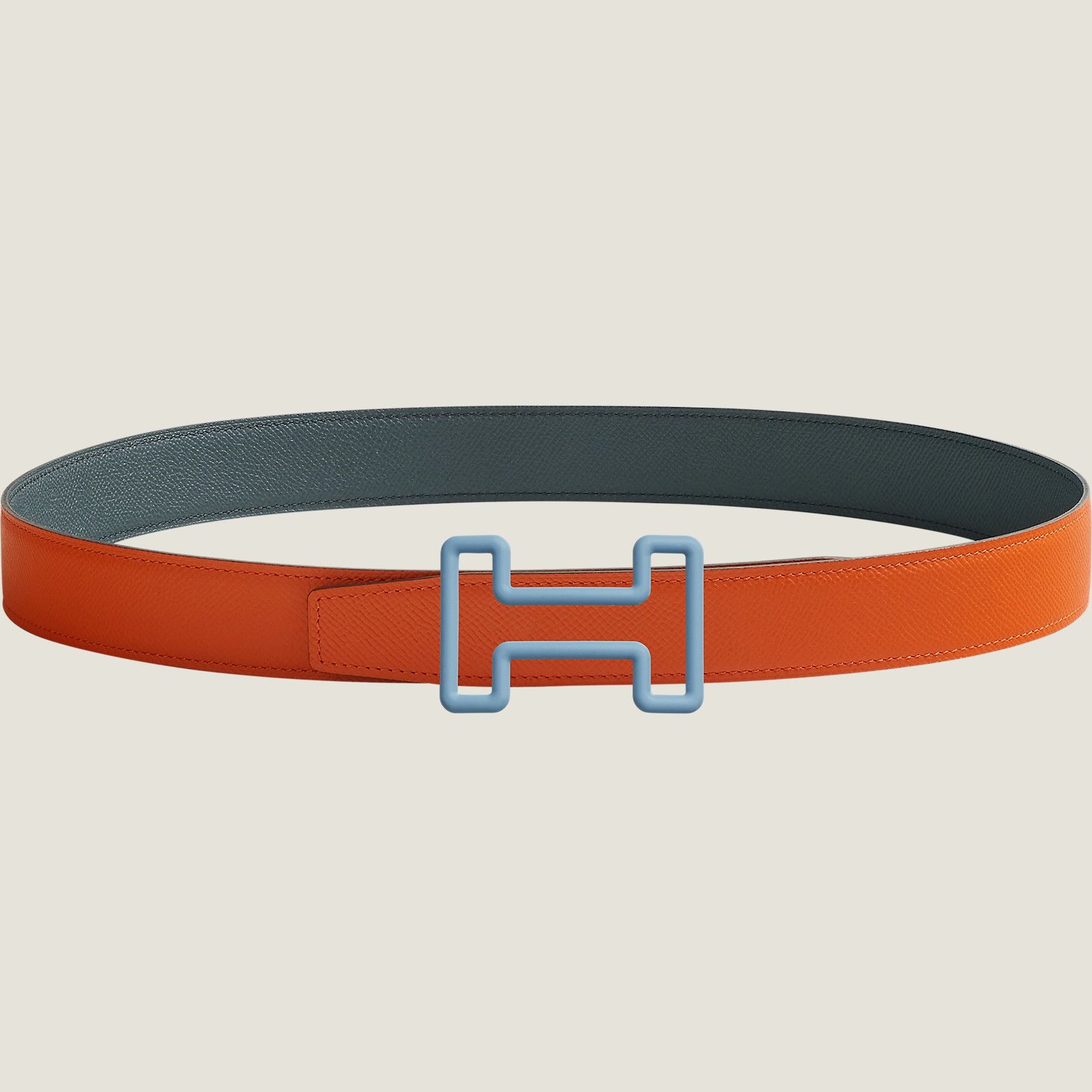 Hermes HERMES BELT LEATHER H LOGO REVESIBLE H081755CLAI Grailed