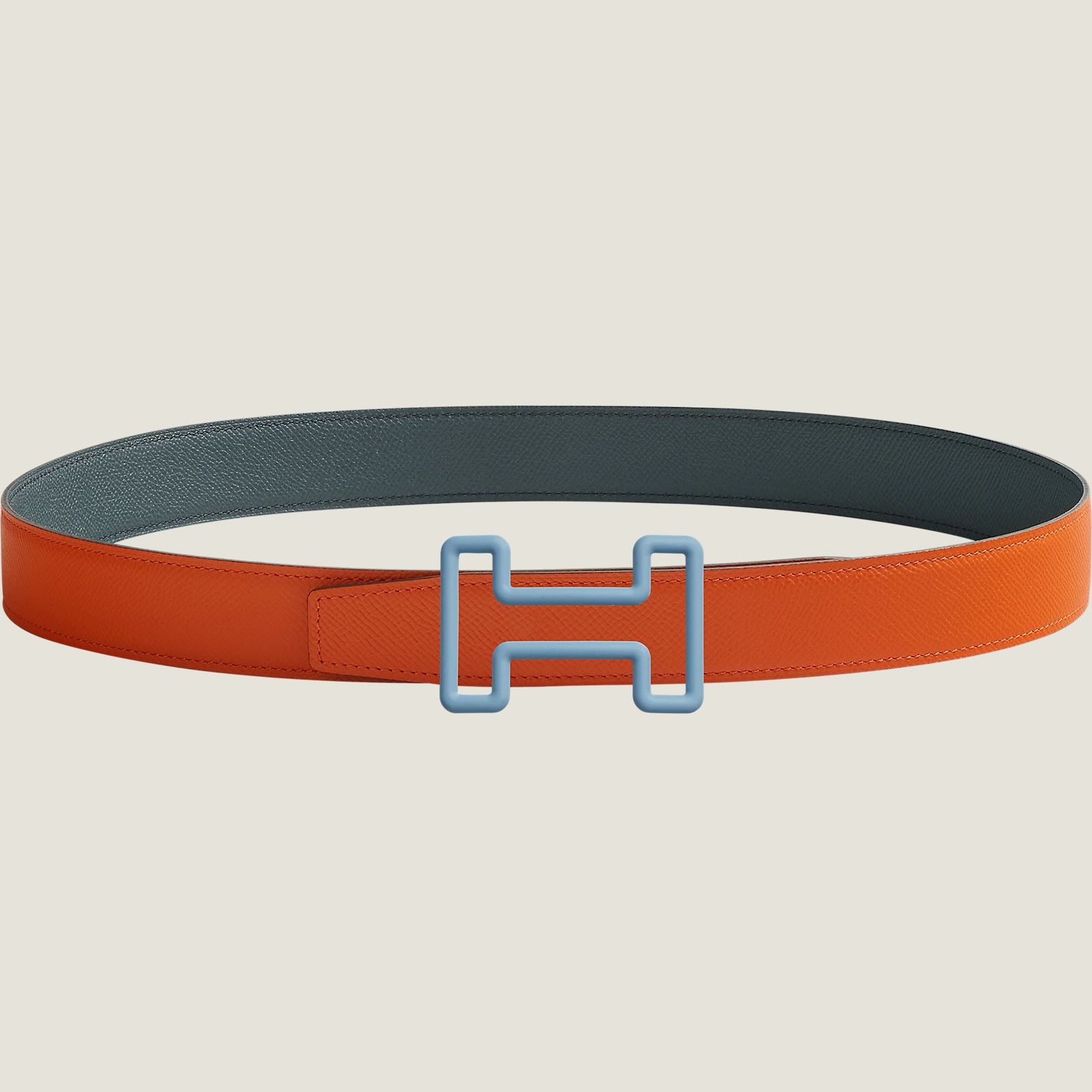 Hermes HERMES BELT LEATHER H LOGO REVESIBLE H081755CLAI | Grailed