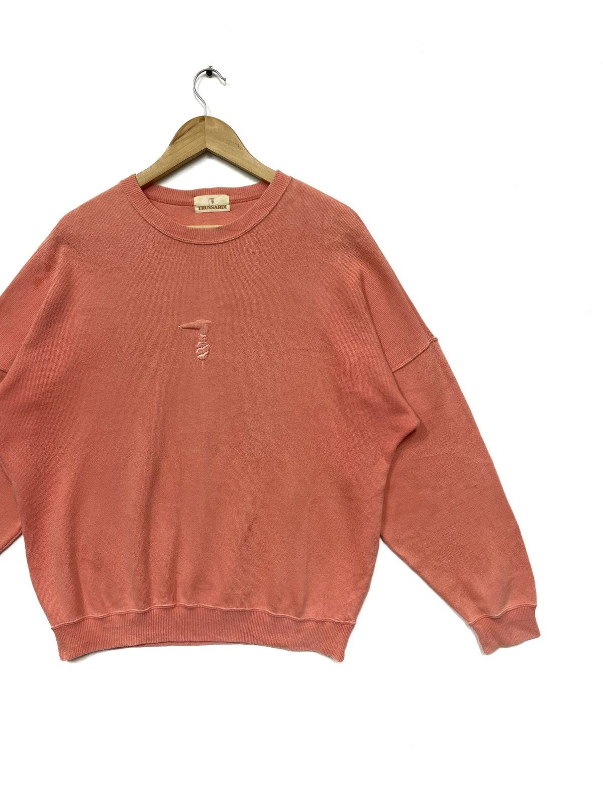 Trussardi × Vintage Vintage 90s Trussardi Center Logo Embroidered Size US L / EU 52-54 / 3 - 2 Thumbnail