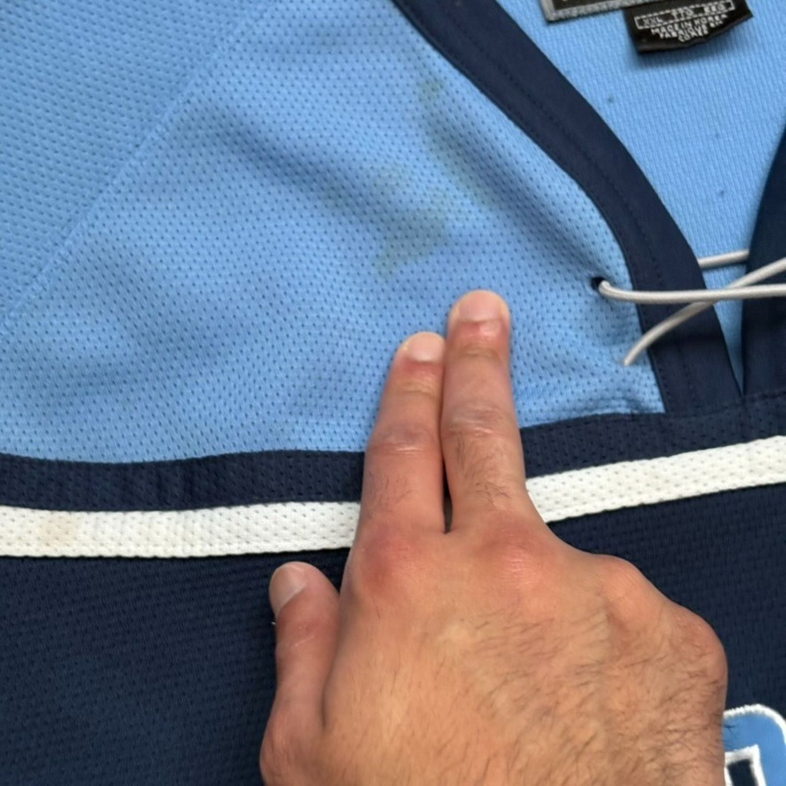 Nike × Vintage Vintage Nike UNC University Of North Carolina Hockey Jersey Size US XXL / EU 58 / 5 - 9 Thumbnail