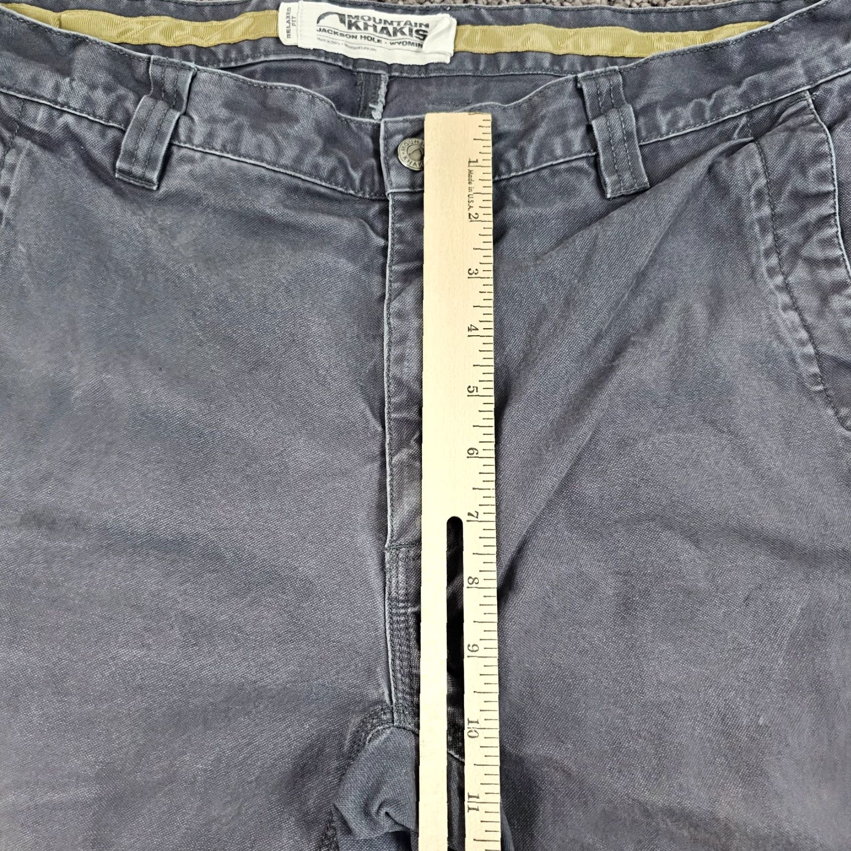 Mountain Khakis VINTAGE Mountain Khakis Pants Men 34x31 Gray Canvas Khakis Relaxed Fit Workwear Size US 34 / EU 50 - 6 Thumbnail