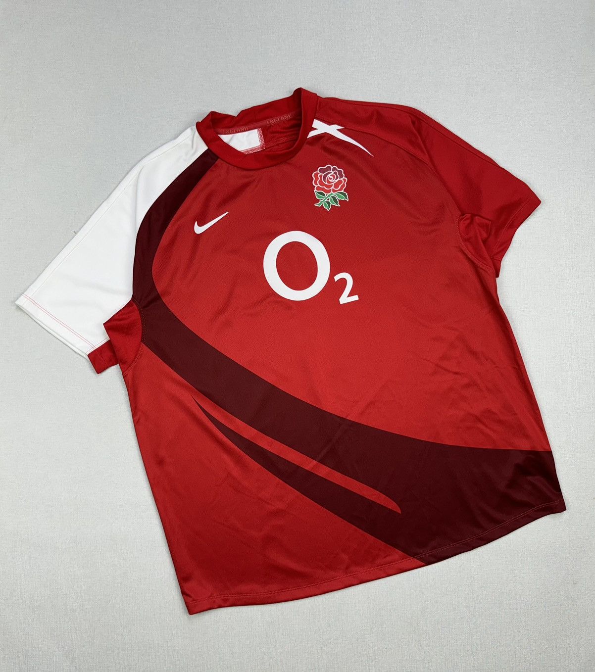 Nike Nike Jersey Shirt 2007 England Rugby O2 Rose Red Mens XXL Size US XXL / EU 58 / 5 - 1 Thumbnail