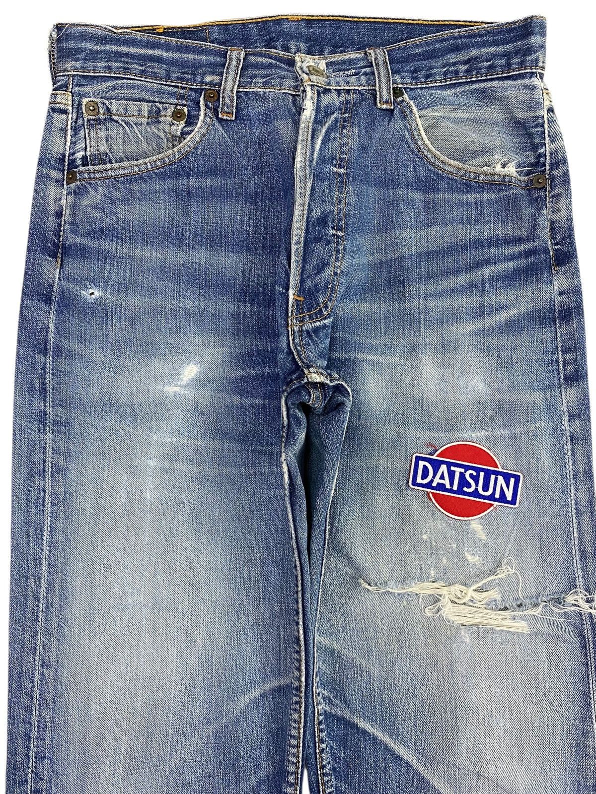 Levi's Levi’s Faded Blue Wash Straight Leg Style Jeans Size US 28 / EU 44 - 2 Thumbnail