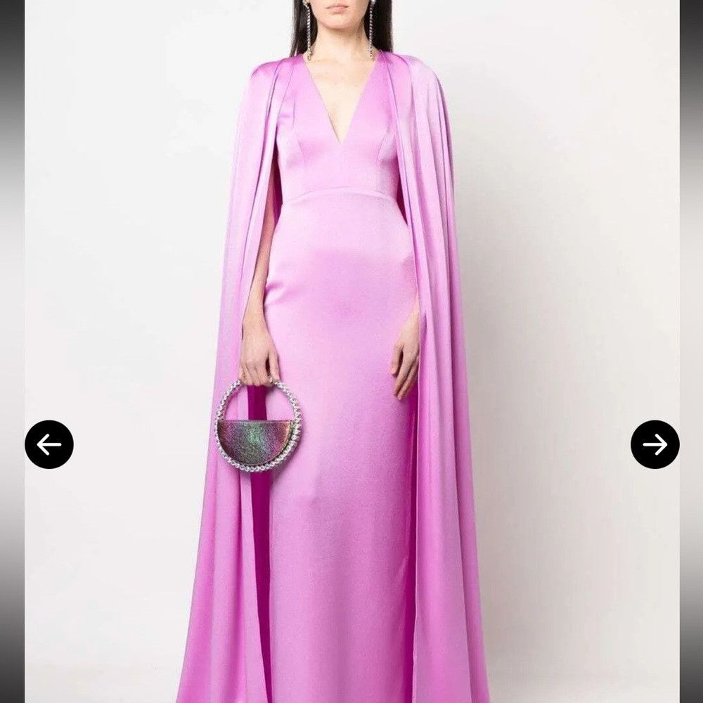 Alex Perry New | ALEX PERRY HUDSON SATIN CREPE GOWN UK 12/US 8 Size M / US 6-8 / IT 42-44 - 5 Thumbnail