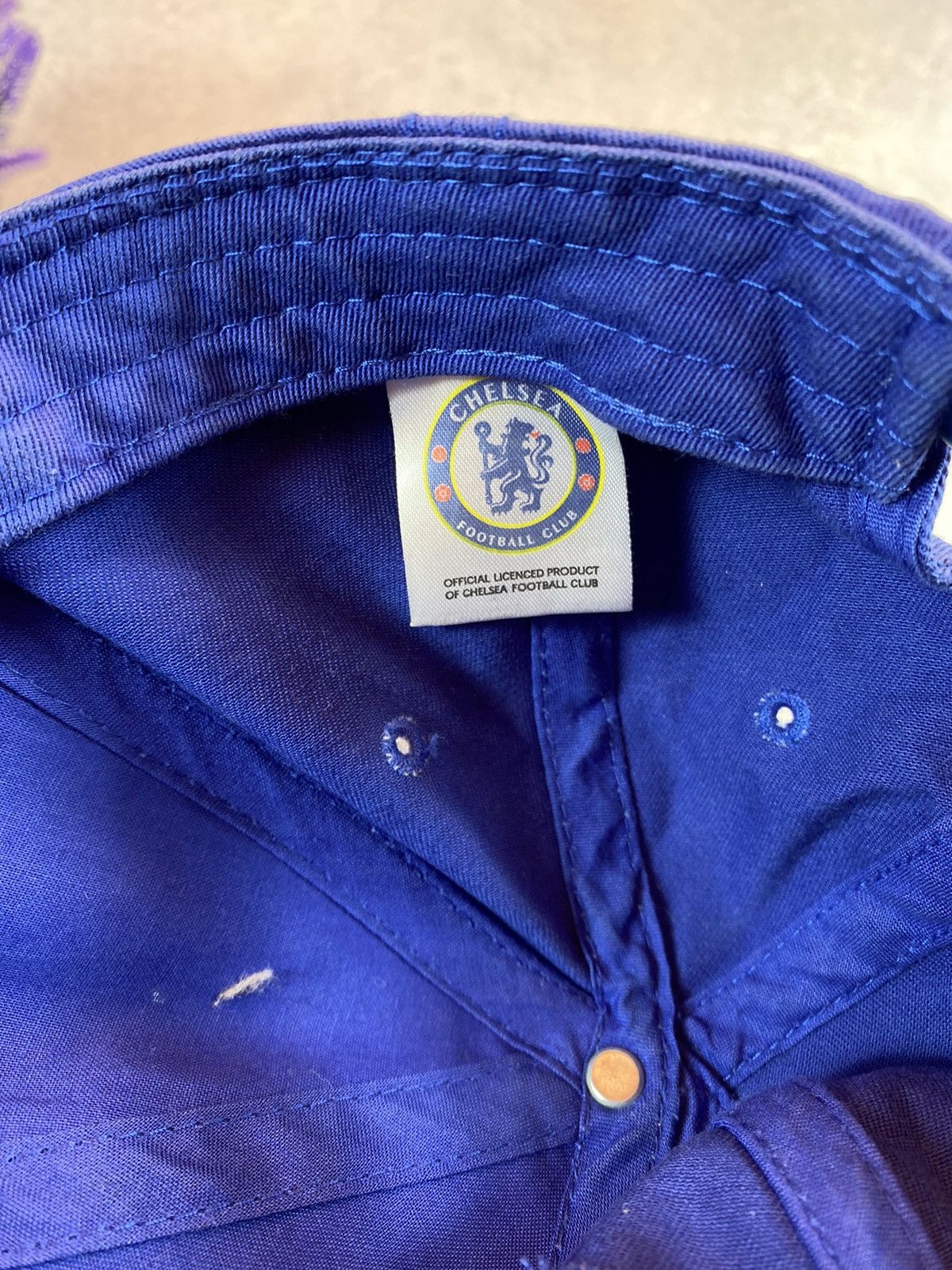 Chelsea Soccer × Designer Chelsea Junior Blue Cap Size ONE SIZE - 6 Thumbnail