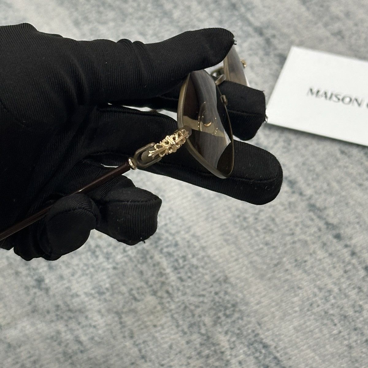 Chrome Hearts CHROME HEARTS DIAMOND DOG SAND - CLASSIC BROWN SUNGLASSES Size ONE SIZE - 5 Thumbnail