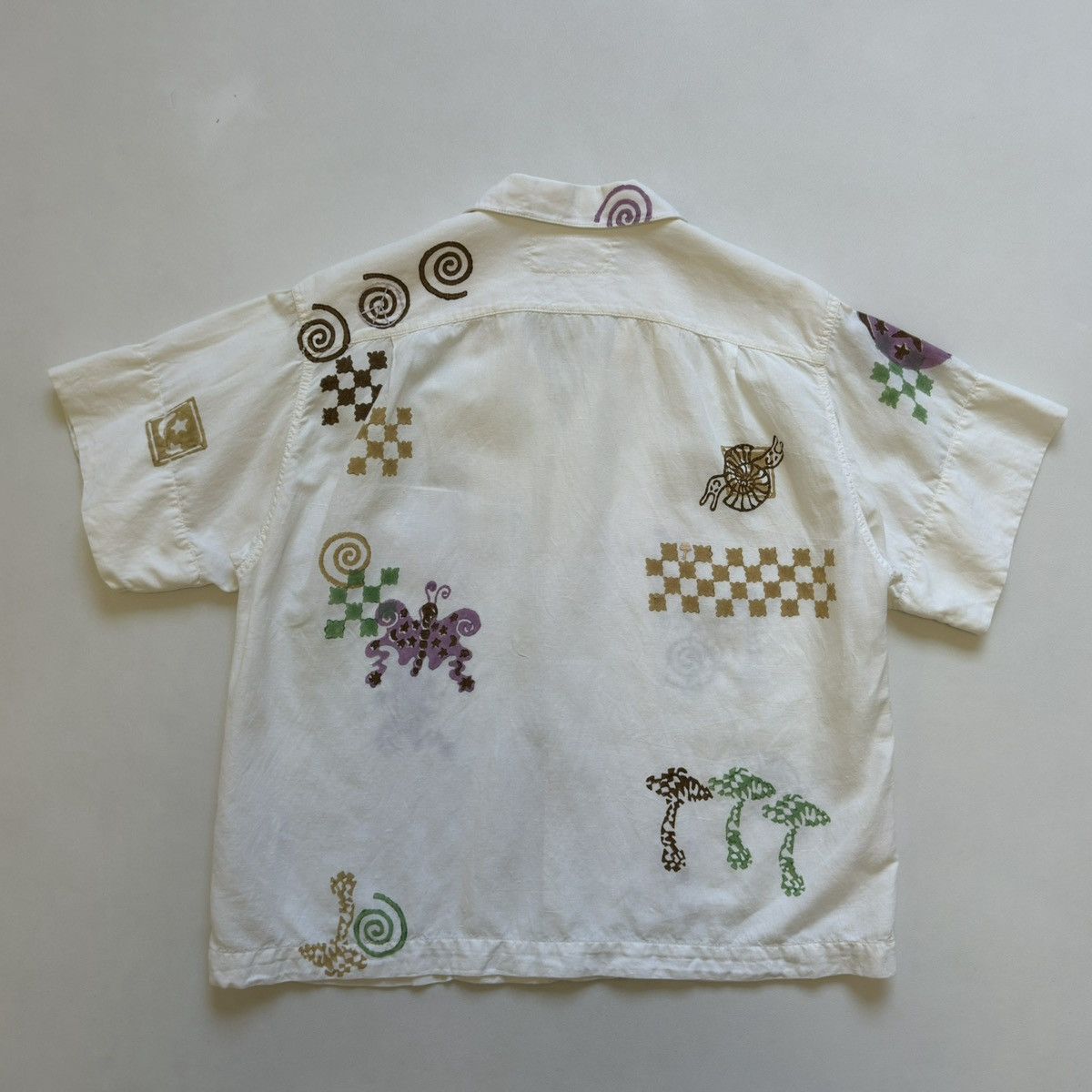 Story Mfg. ‘Greetings’ Embroidered Boxy Shirt Size US S / EU 44-46 / 1 - 17 Thumbnail