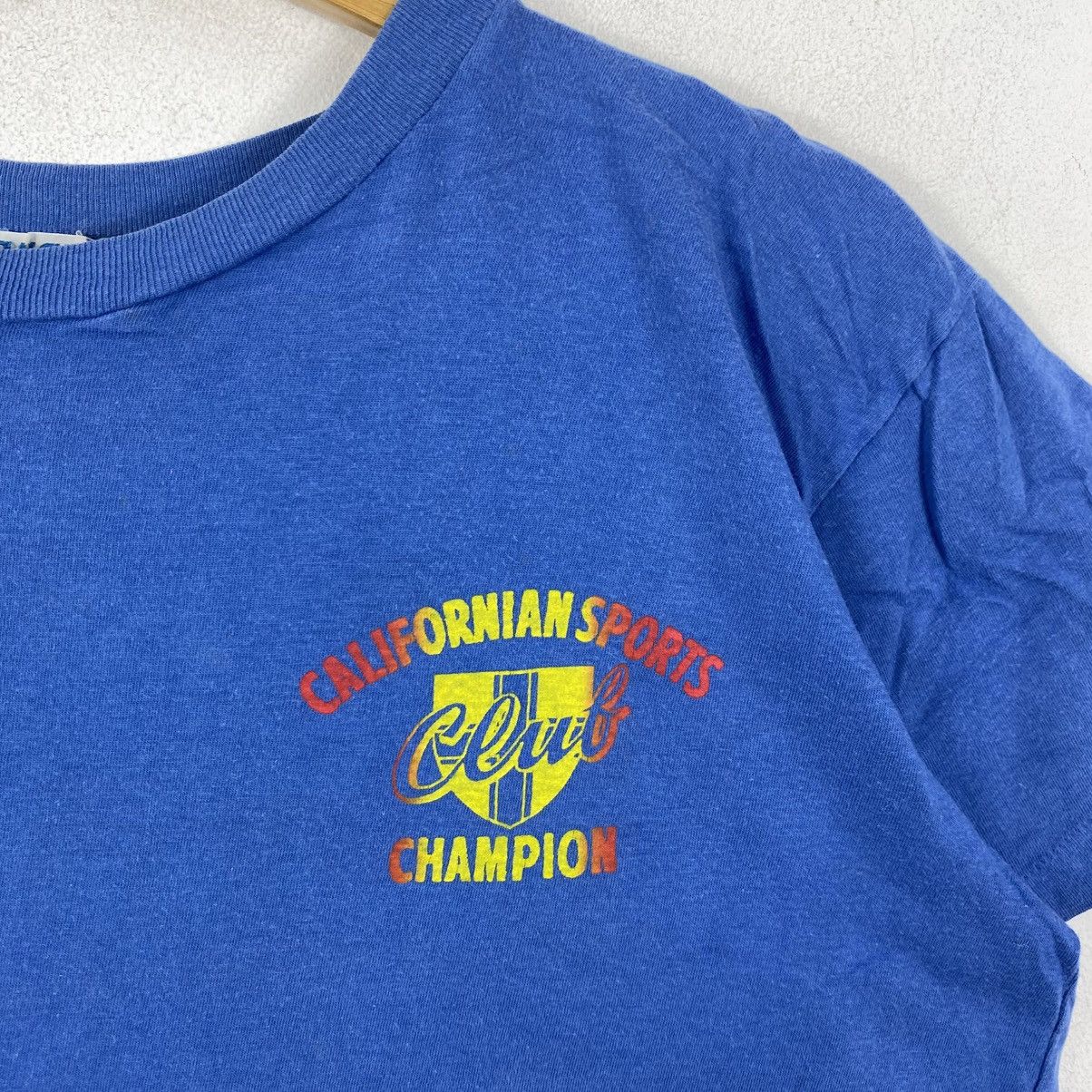 Vintage Vtg 90s Play Club Japanese Champion Sports Graphic TeeBlue L Size US L / EU 52-54 / 3 - 4 Thumbnail