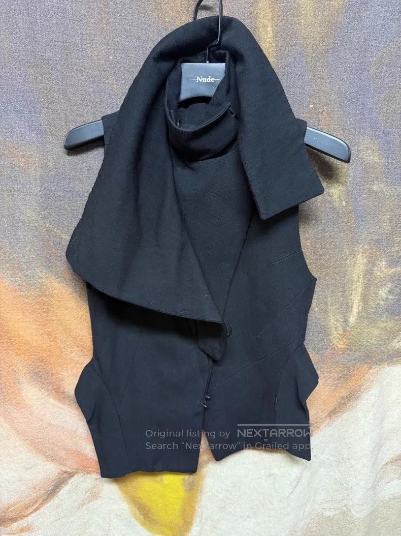 Ann Demeulemeester Ann Demeulemeester Deconstructed Multi-Layered Wool Vest Size XXS / US 00 / IT 34 - 1 Thumbnail