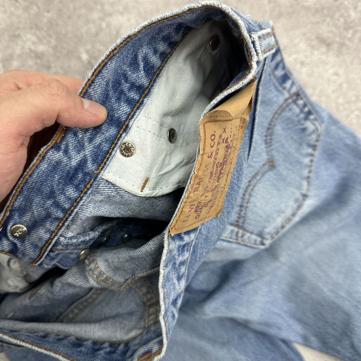 Levi's Vintage 90s Levis made in USA straight jeans 32x36 hype og Size US 32 / EU 48 - 10 Thumbnail