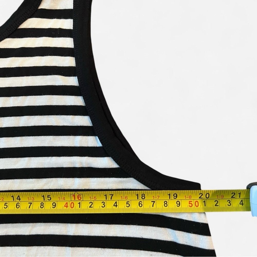 Old Navy Old Navy Black and White Sleeveless Midi Length Striped Dres Size XL / US 12-14 / IT 48-50 - 4 Thumbnail
