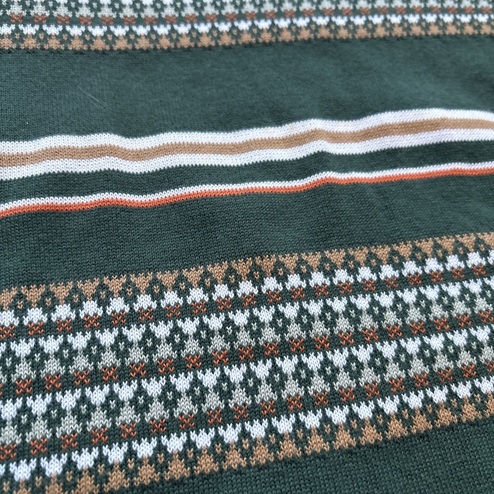WEST RIDE West Ride JACQUARD Green Knit Cotton Size 42 Japan Pocket Size US L / EU 52-54 / 3 - 9 Thumbnail
