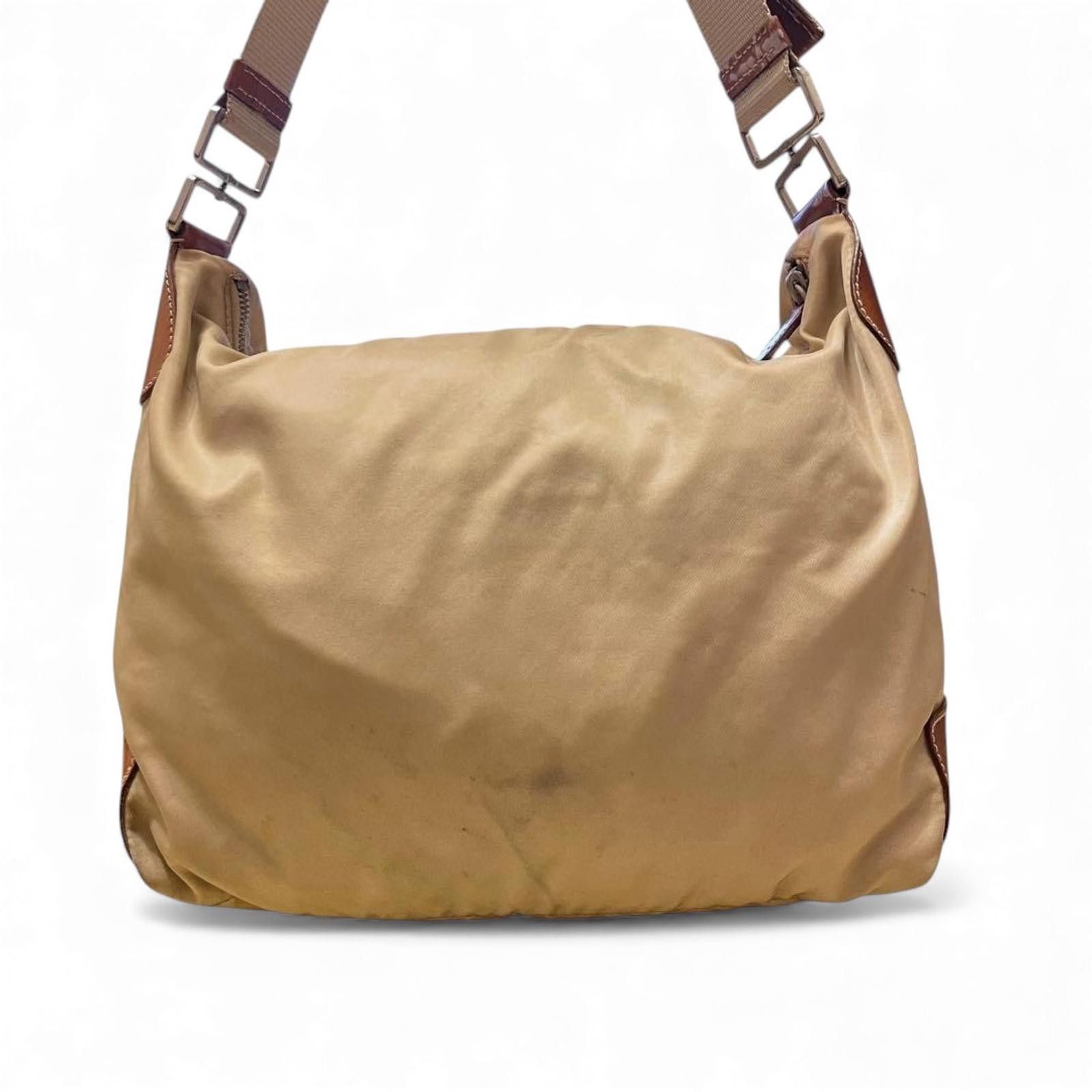Prada Prada - Beige Brown Shoulder Bag Size ONE SIZE - 4 Thumbnail