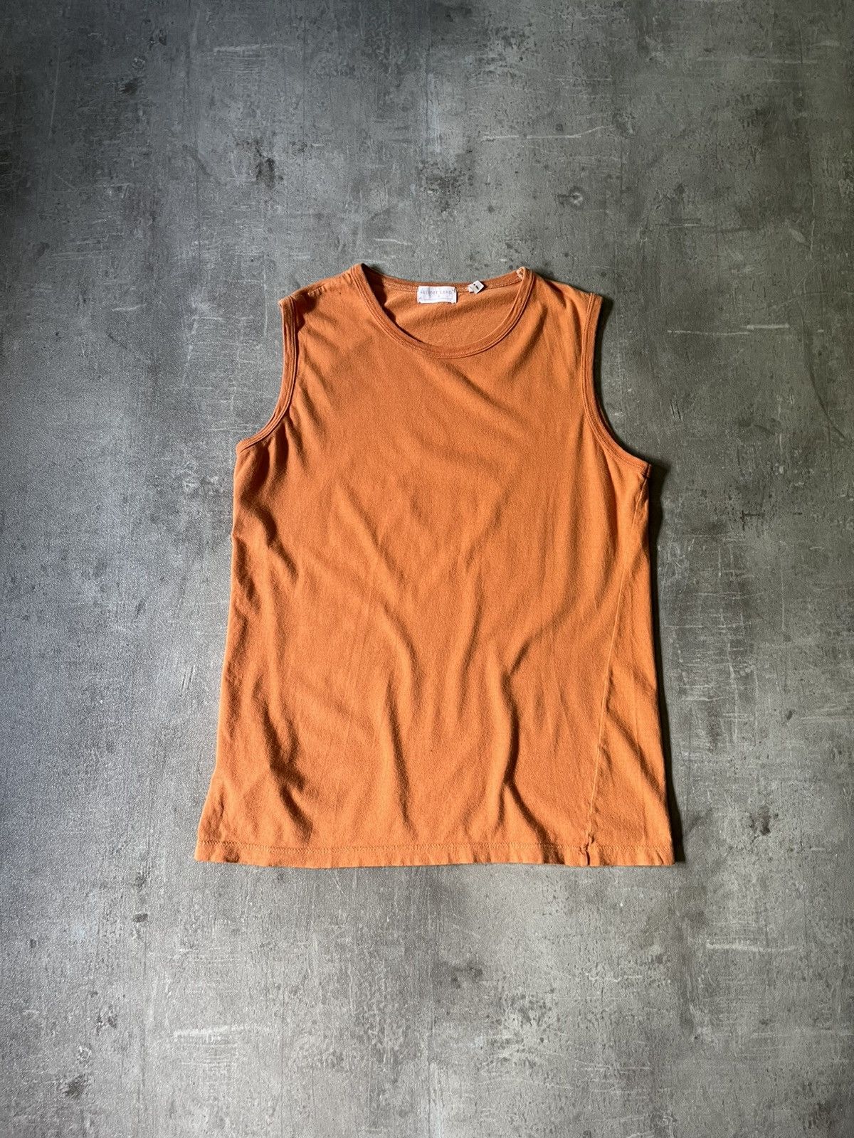 90s archive HELMUT LANG 日本製 タンクトップ オレンジM 90s archive HELMUT LANG 日本製 タンクトップ オレンジM