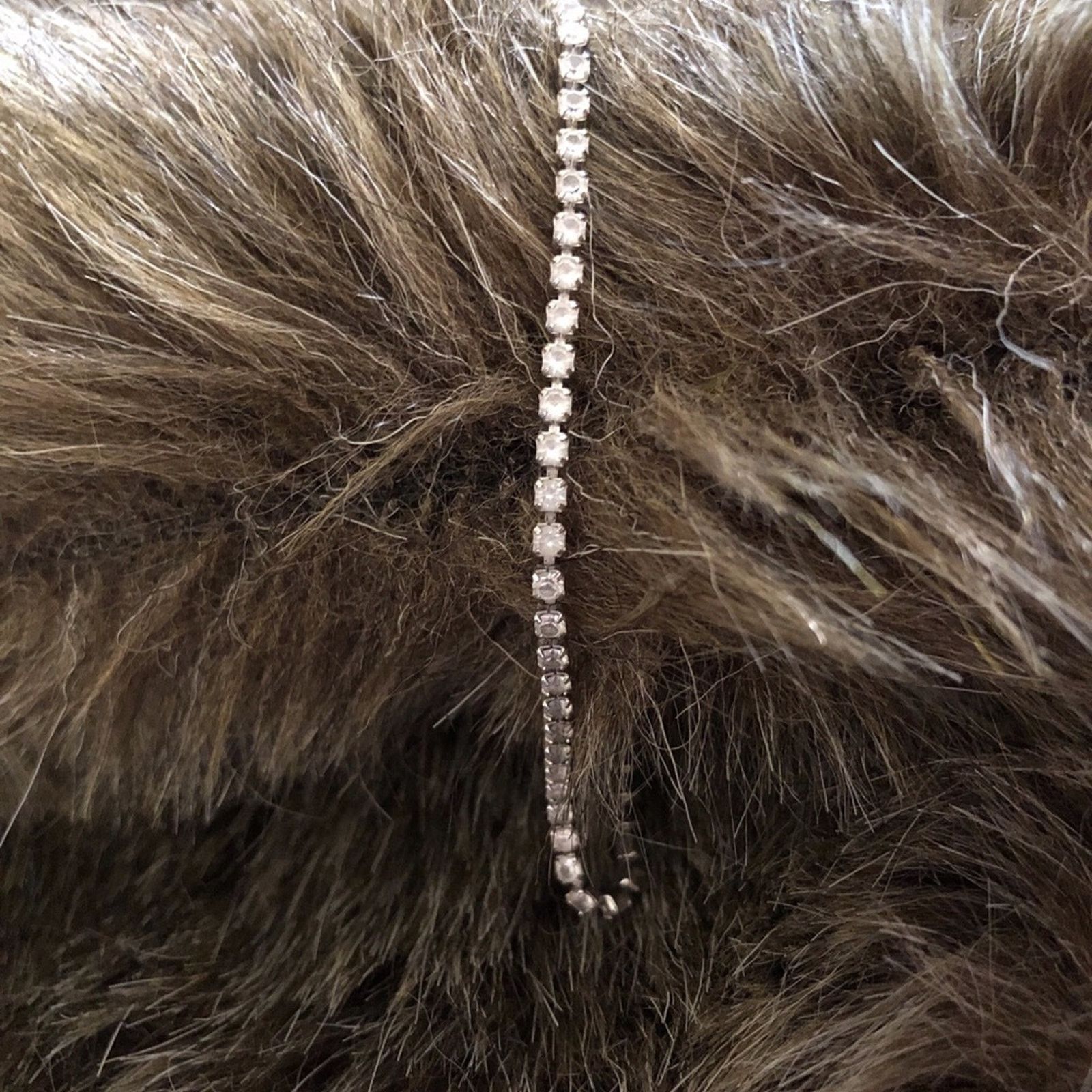 Monet Vintage Monet silver tone rhinestone bracelet Size ONE SIZE - 1 Thumbnail