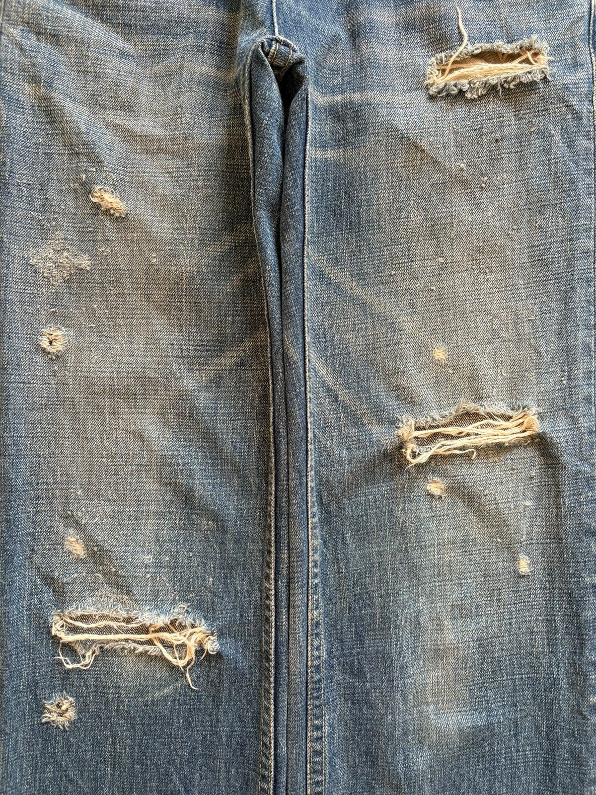 Japanese Brand Vintage Japanese Brand Mud Wash Distressed Ripped Jeans Size US 30 / EU 46 - 5 Thumbnail