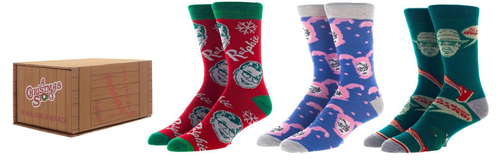 Other A Christmas Story 3 Pair Crew Box Set, 10-13 Brand new Size ONE SIZE - 1 Thumbnail