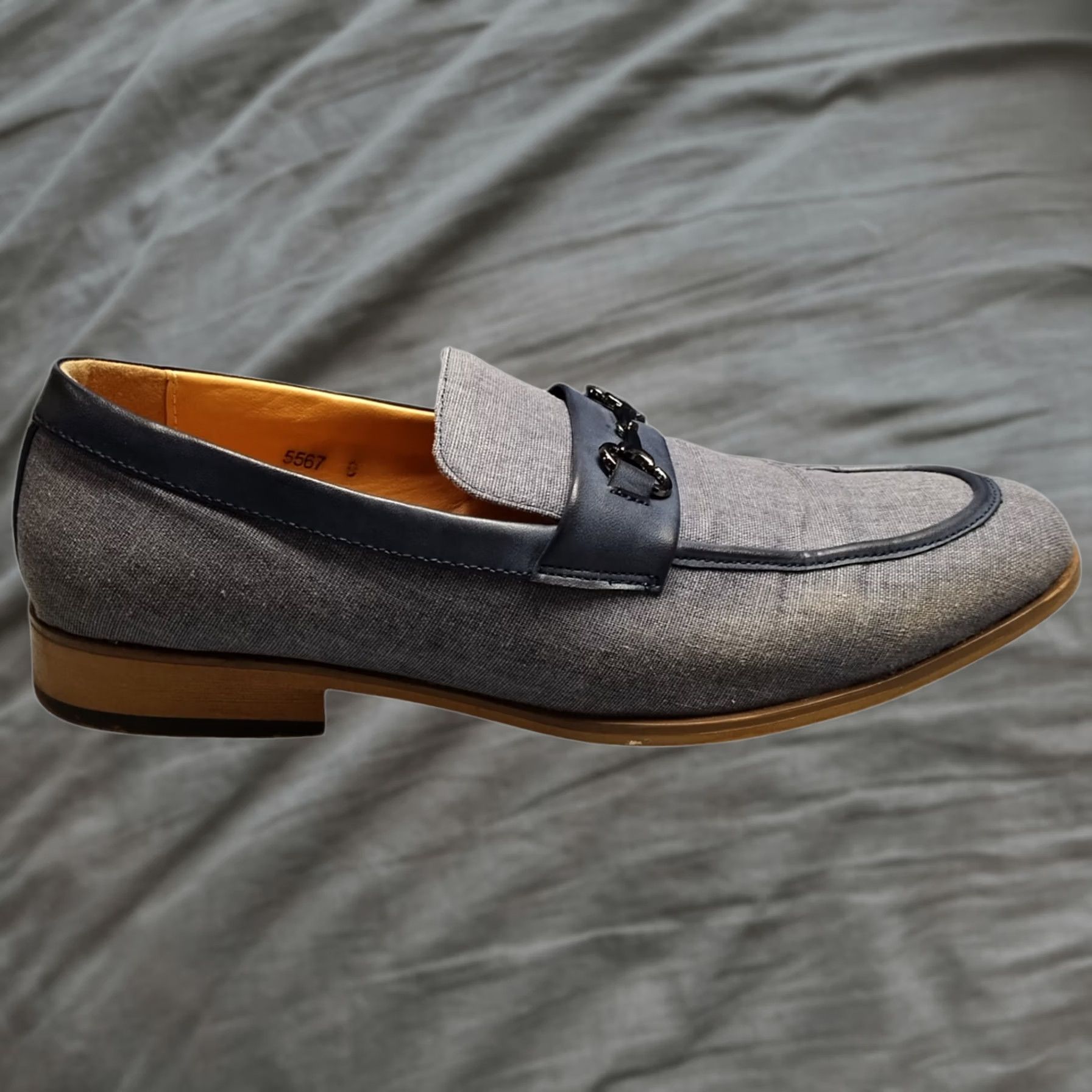 Vintage Romario Mens Size 9 Navy Blue Slip On Loafers Comfort Low Top Round Toe Casual Shoes Size US M / EU 48-50 / 2 - 1 Thumbnail