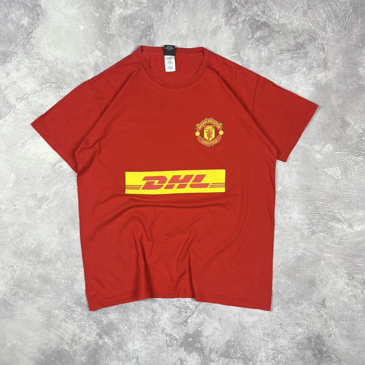 Dhl Manchester United Vintage Vintage Manchester United T Shirt DHL Red soccer football Grailed