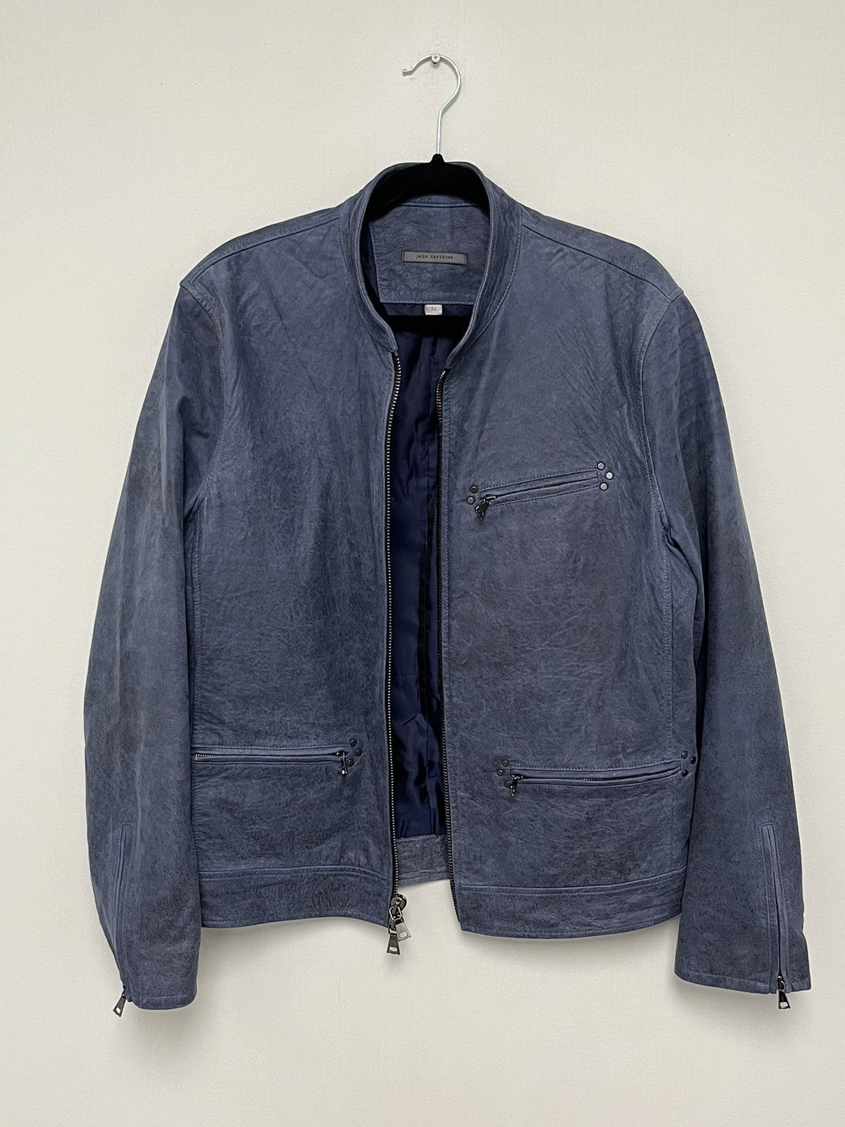John Varvatos Zipfront leather jacket. 52 Size US L / EU 52-54 / 3 - 4 Thumbnail