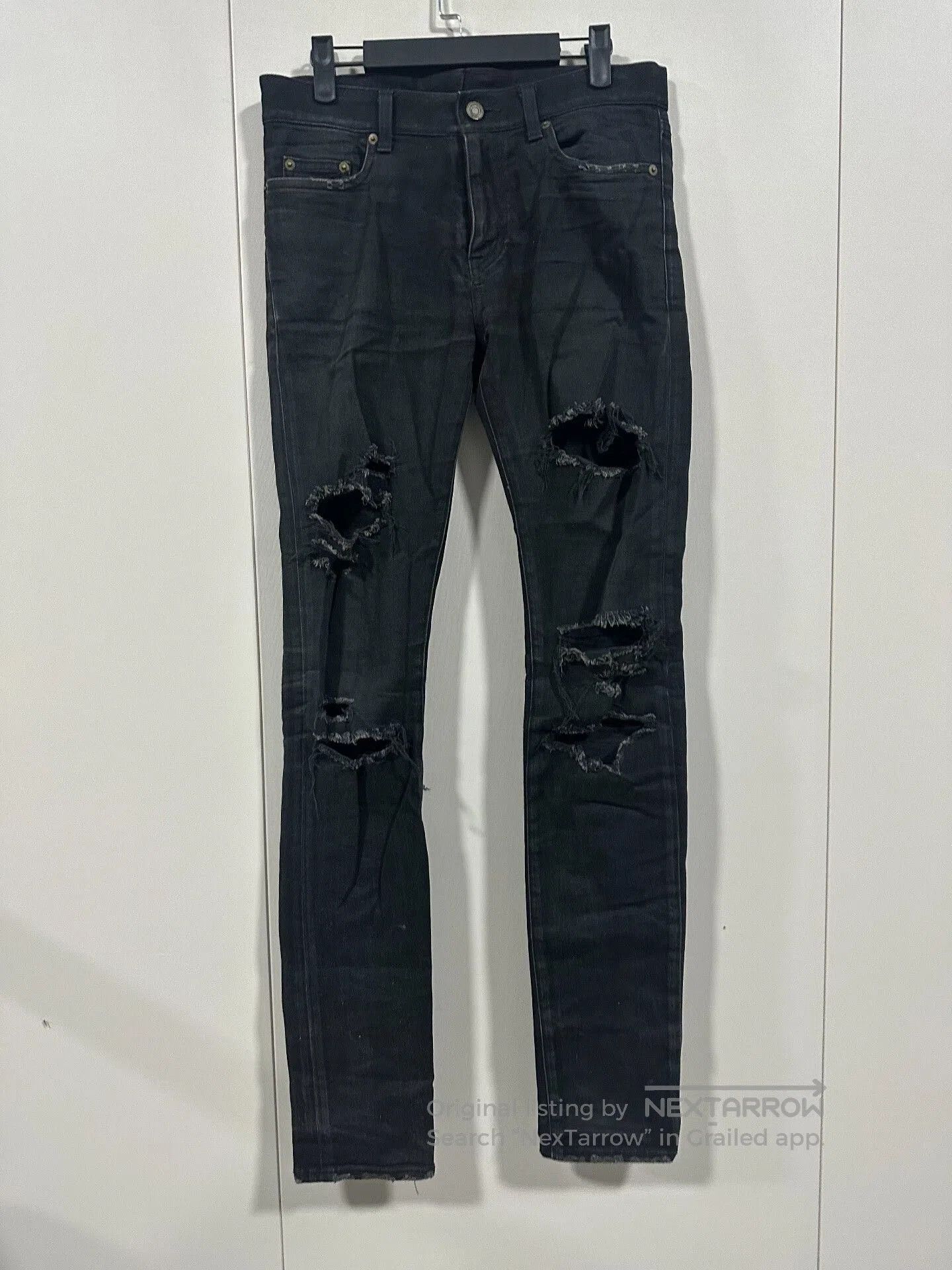 Saint Laurent Paris Saint Laurent SLP 15AW Black Skinny Jeans. Size US 29 - 1 Thumbnail