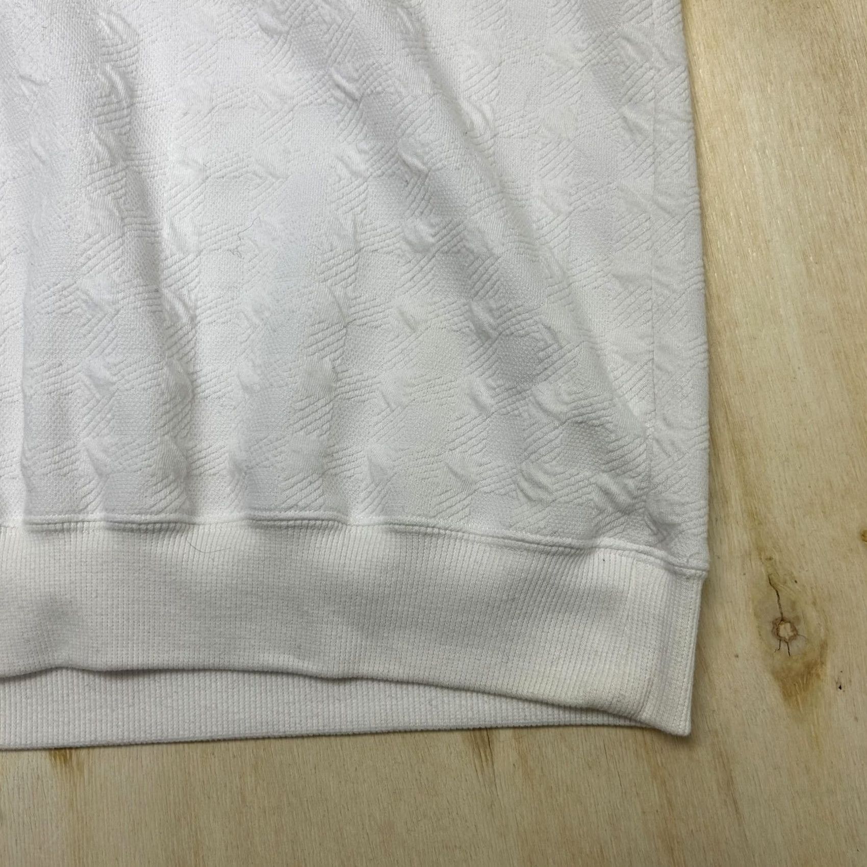 Vintage Alfred Dunner Polo Shirt Womens Large White Textured Knit Short Sleeve Vintage Size L / US 10 / IT 46 - 2 Thumbnail