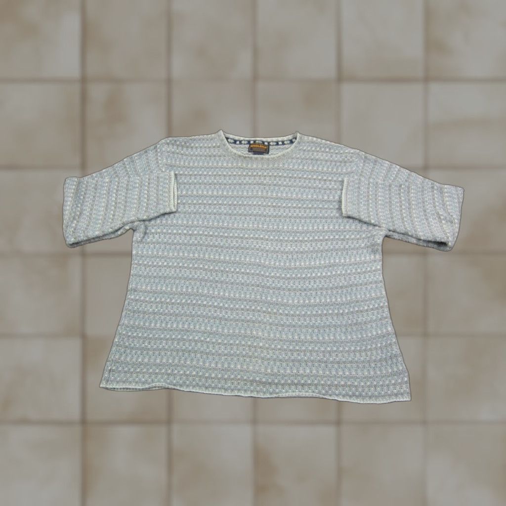 Vintage VINTAGE Woolrich Sweater Womens L Blue Knit Pullover 90s Casual Hippoe Crew Neck Cotton Ramie Knits Womens Size L / US 10 / IT 46 - 1 Thumbnail