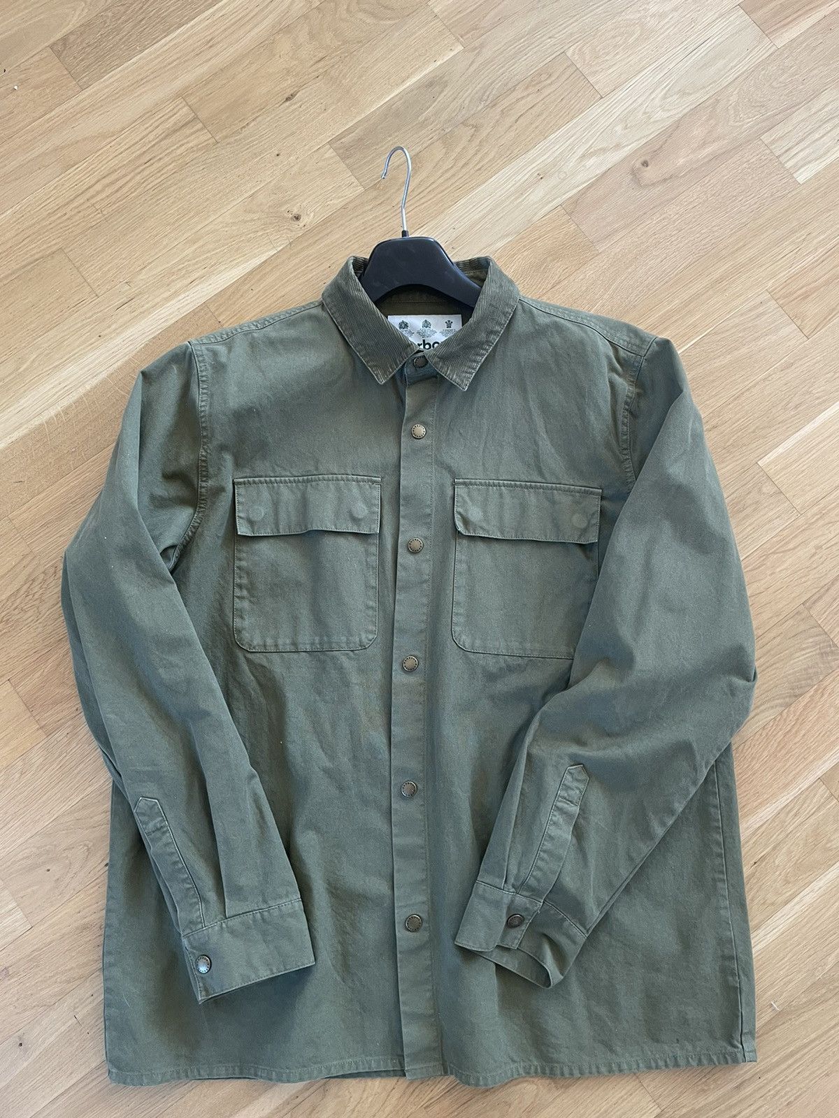 Barbour Barbour Military style over shirt w/ Corduroy collar Size US XL / EU 56 / 4 - 2 Thumbnail