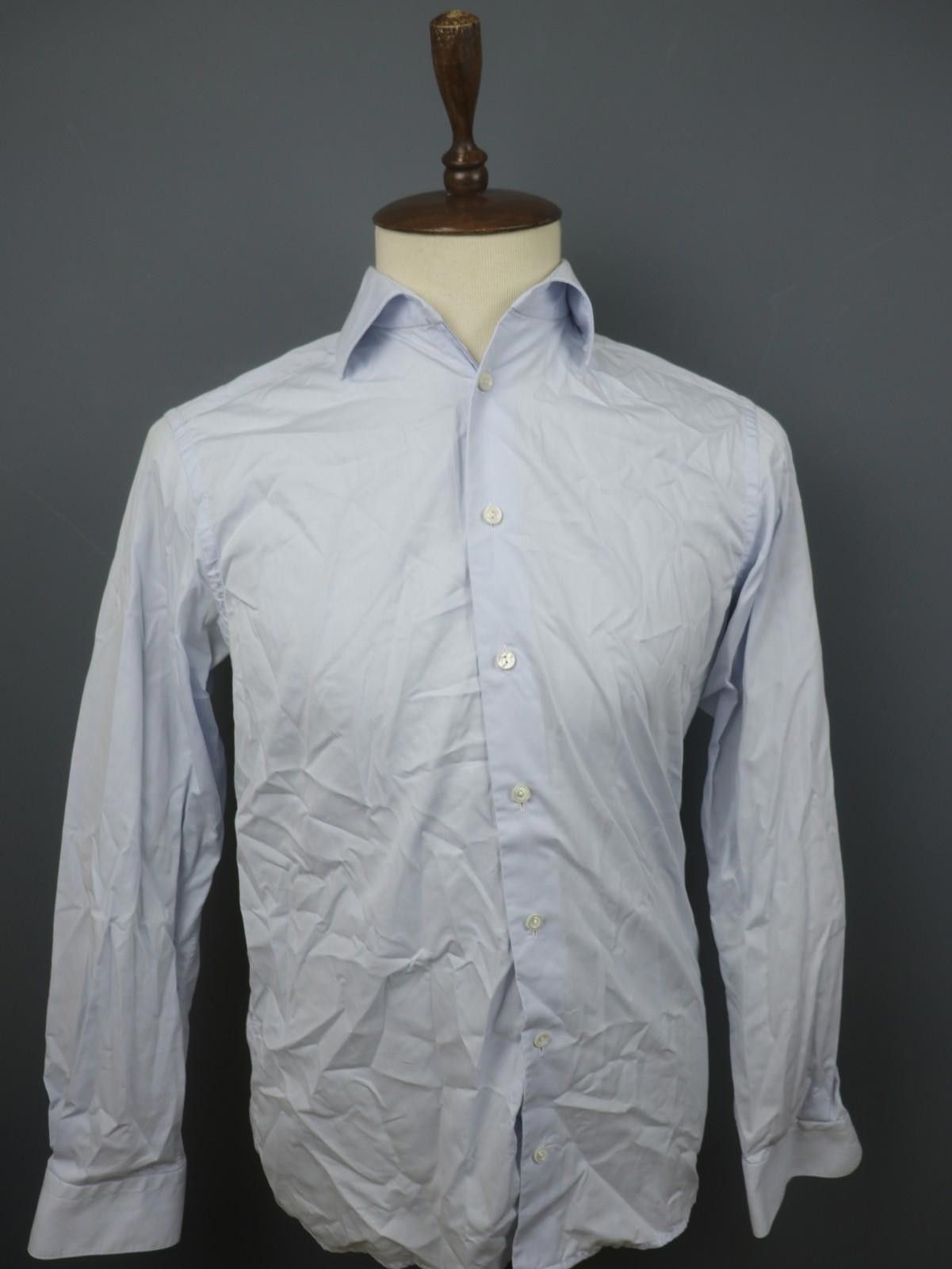 Eton Eton Blue 100% Cotton Collared Dress Shirt Size 40 Size 38R - 1 Thumbnail