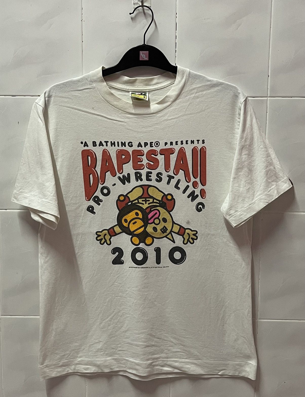Bape Bapesta Pro Wrestling Tee 2010 Size US M / EU 48-50 / 2 - 1 Thumbnail