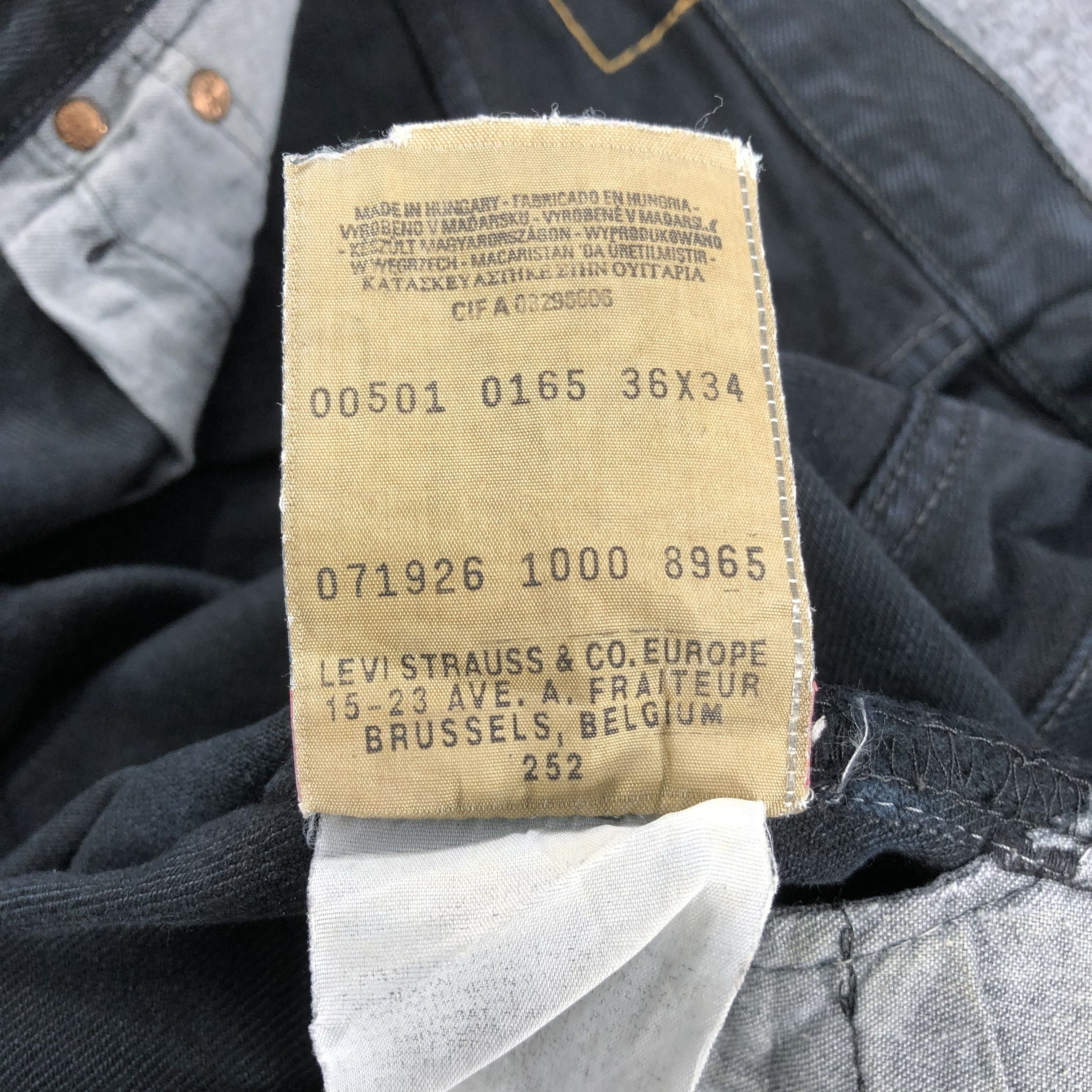 Levi's Vintage 90s Levis 501 Earth Tone Jeans-J1547 Size US 36 / EU 52 - 14 Thumbnail
