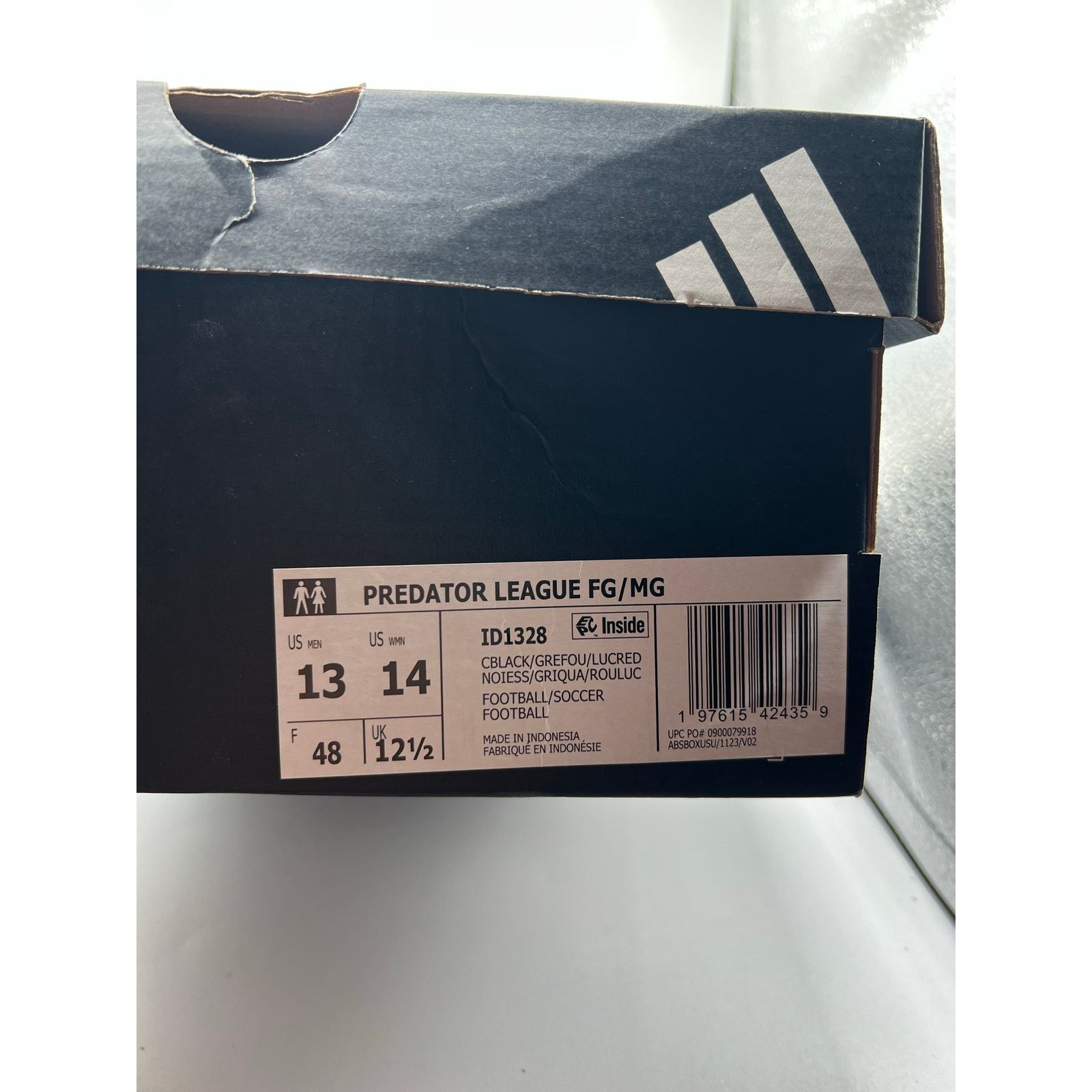 Adidas Predator 24 League FG MG “ Stealth Victory Pack” Size US 13 / EU 46 - 7 Thumbnail