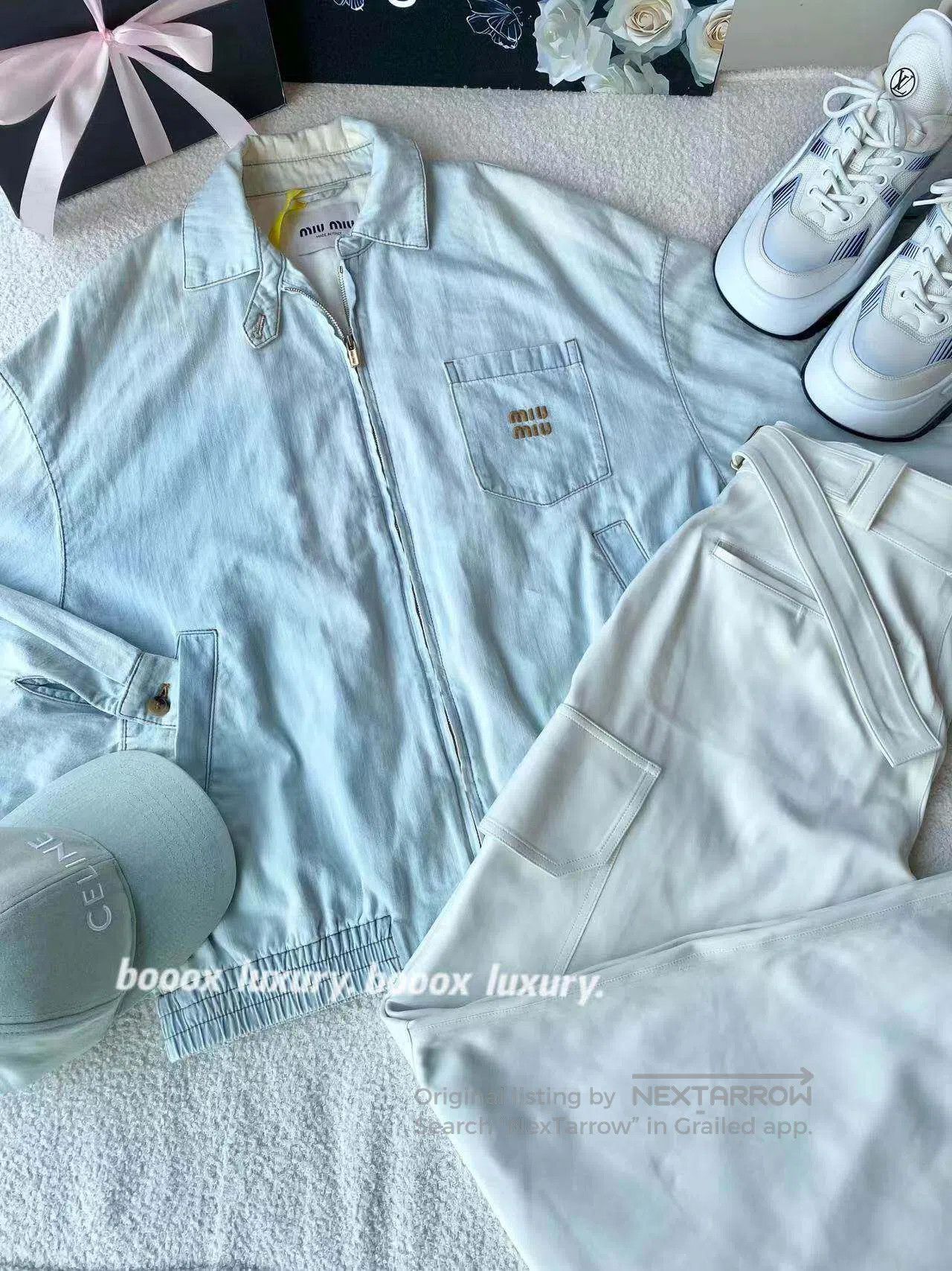 Miu Miu Miu Miu 24SS denim pocket jacket| Size XXS / US 00 / IT 34 - 1 Thumbnail