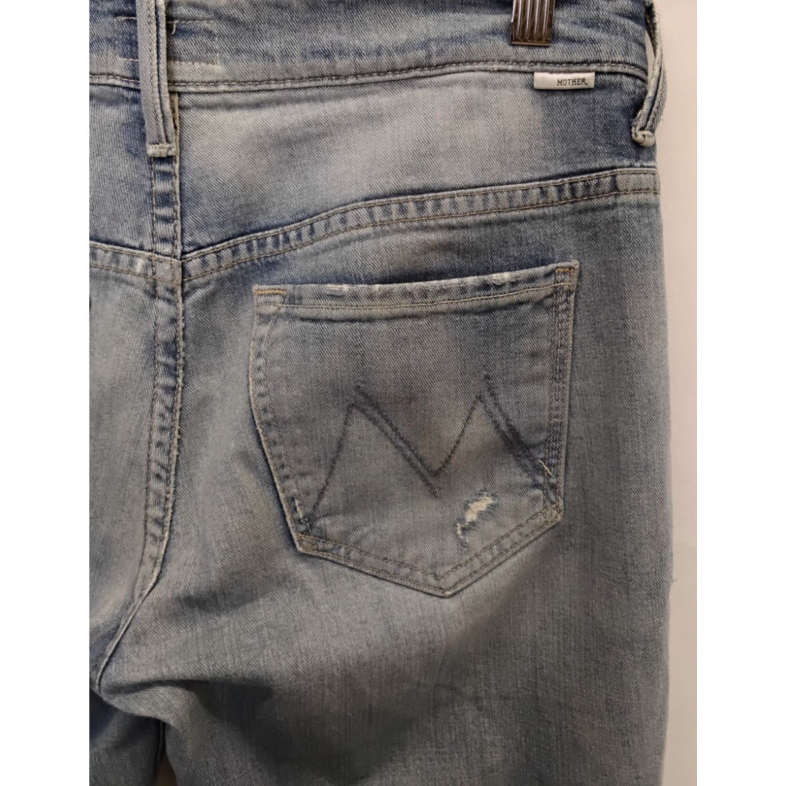 MOTHER Mother Jeans The Slacker Fray Women's 26x31 Light Wash Size 26" / US 2 / IT 38 - 6 Thumbnail
