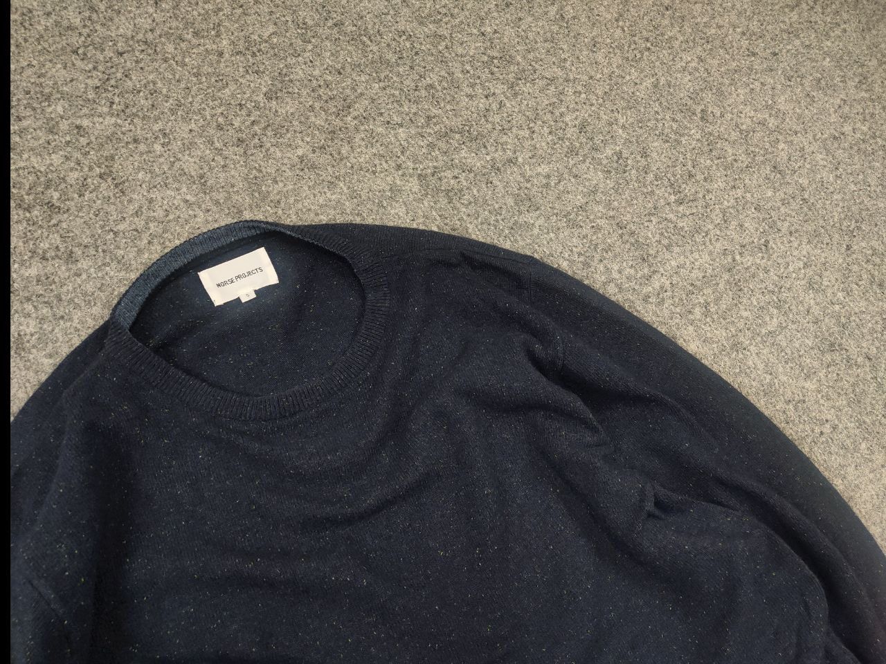 Norse Projects Norse Project Design textured Wool Blend Navy Pullover Size US M / EU 48-50 / 2 - 4 Thumbnail