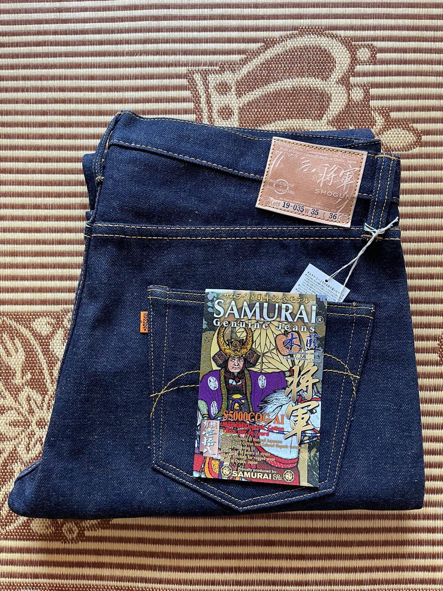 Samurai Jeans Samurai Jeans S5000COG-AI 18th Anniv 18oz Raw Denim Size US 44 / EU 60 - 1 Thumbnail