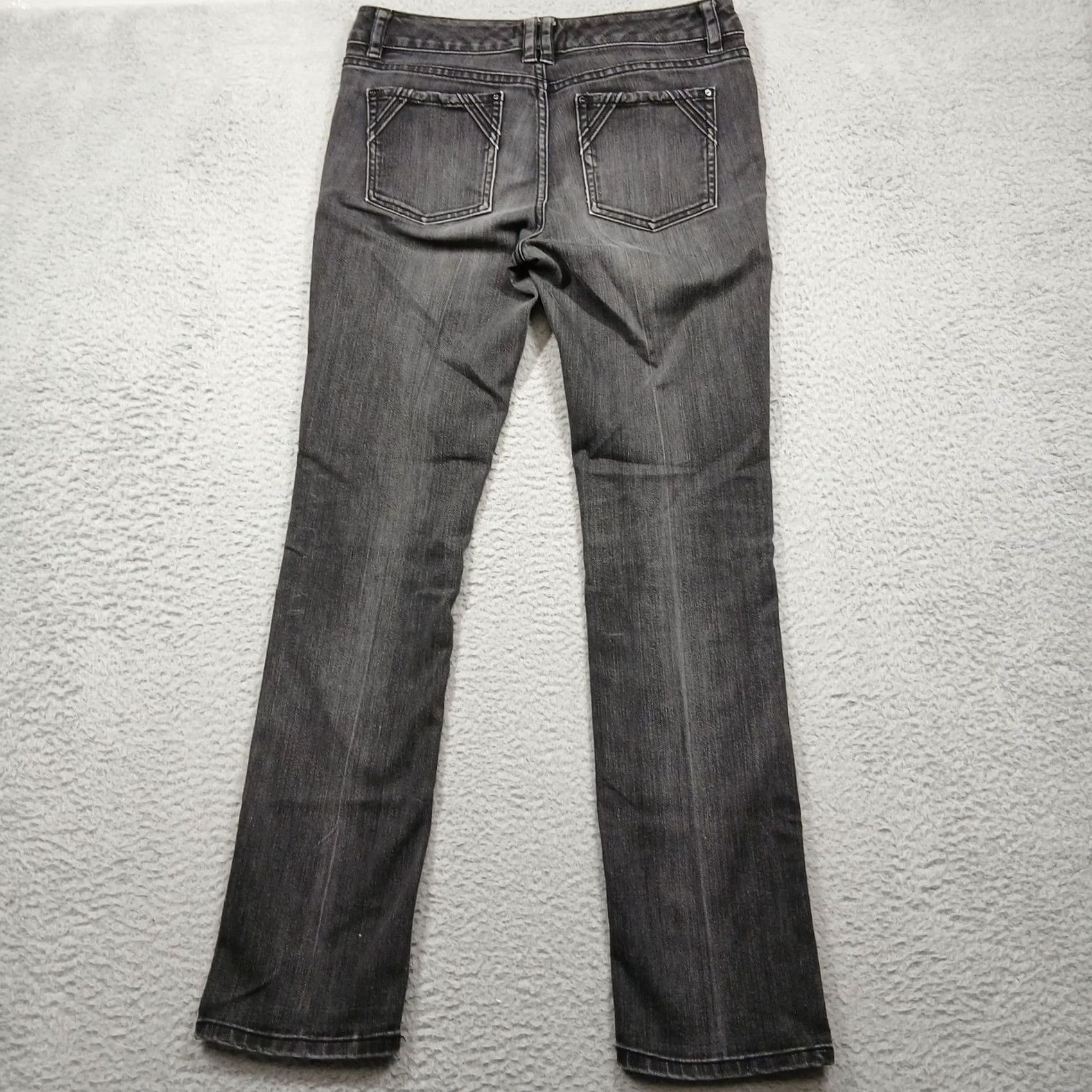 White House Black Market White House Black Market Jeans Women's 6R Gray Slim Bootcut Stretch Size 28" / US 6 / IT 42 - 3 Thumbnail