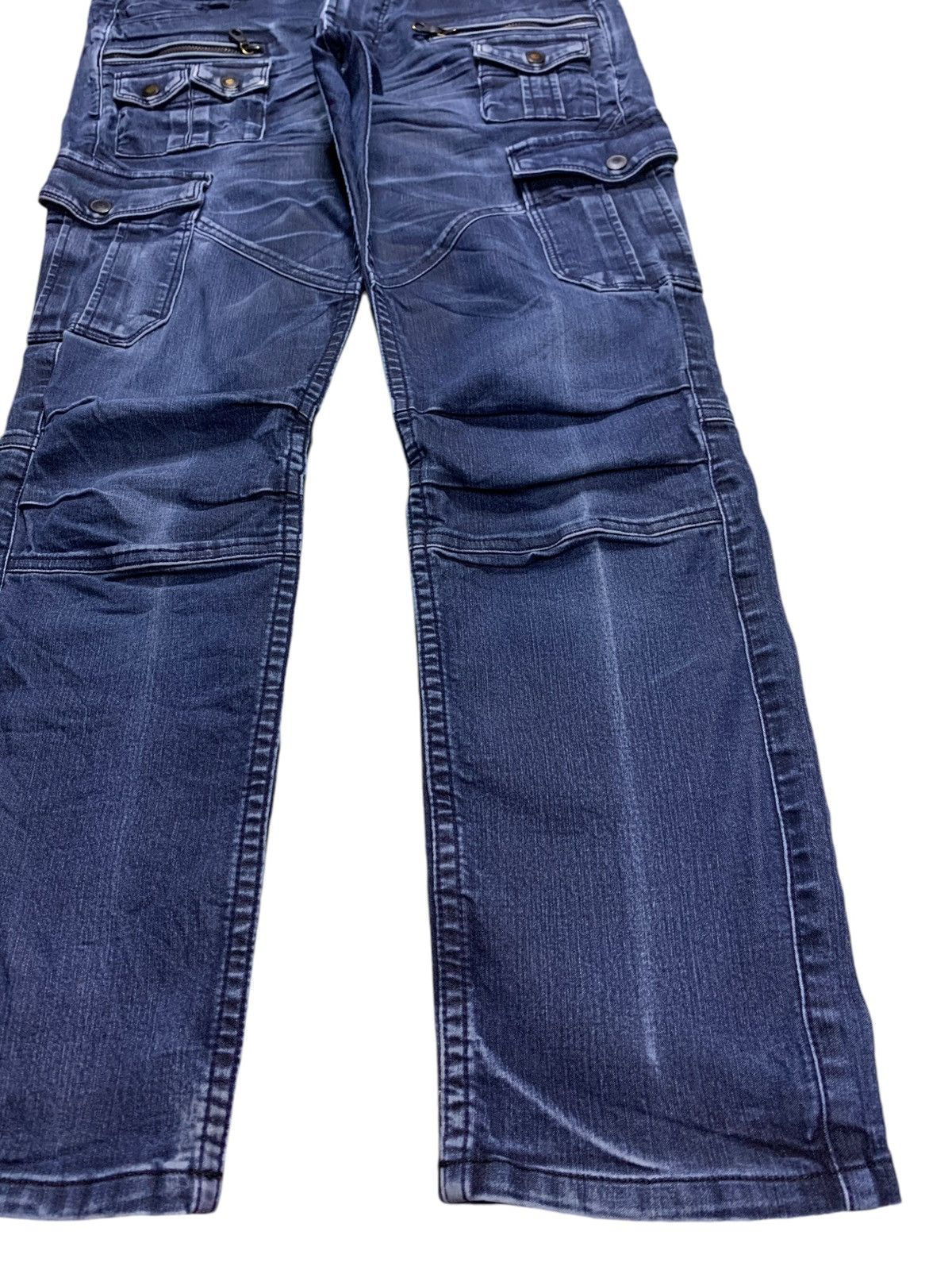 Japanese Brand × Nicole Club Vintage Japanese Nicole Tactical Bondage Cargo Denim Pants Size US 32 / EU 48 - 7 Thumbnail