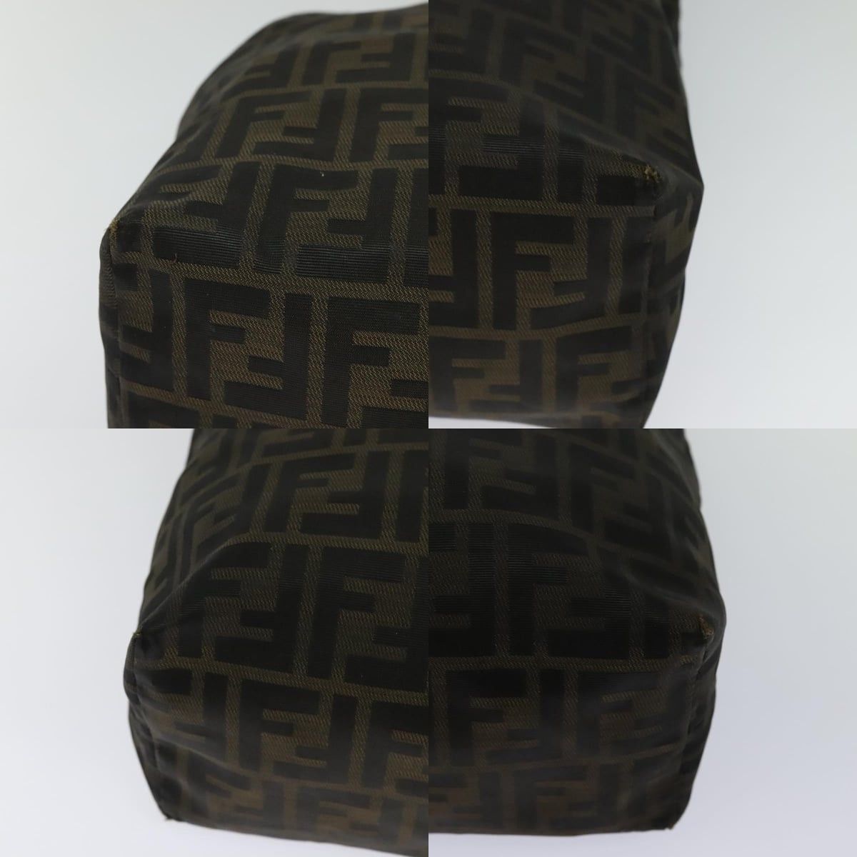 Fendi FENDI Zucca Canvas Tote Bag Nylon Brown Black Size ONE SIZE - 10 Thumbnail