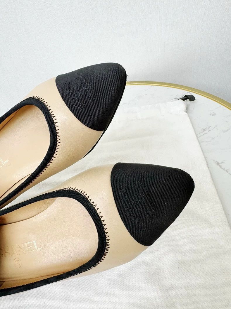 Chanel Chanel Flats with Black Cap Toe Design -2505 Size US 6 / IT 36 - 2 Thumbnail