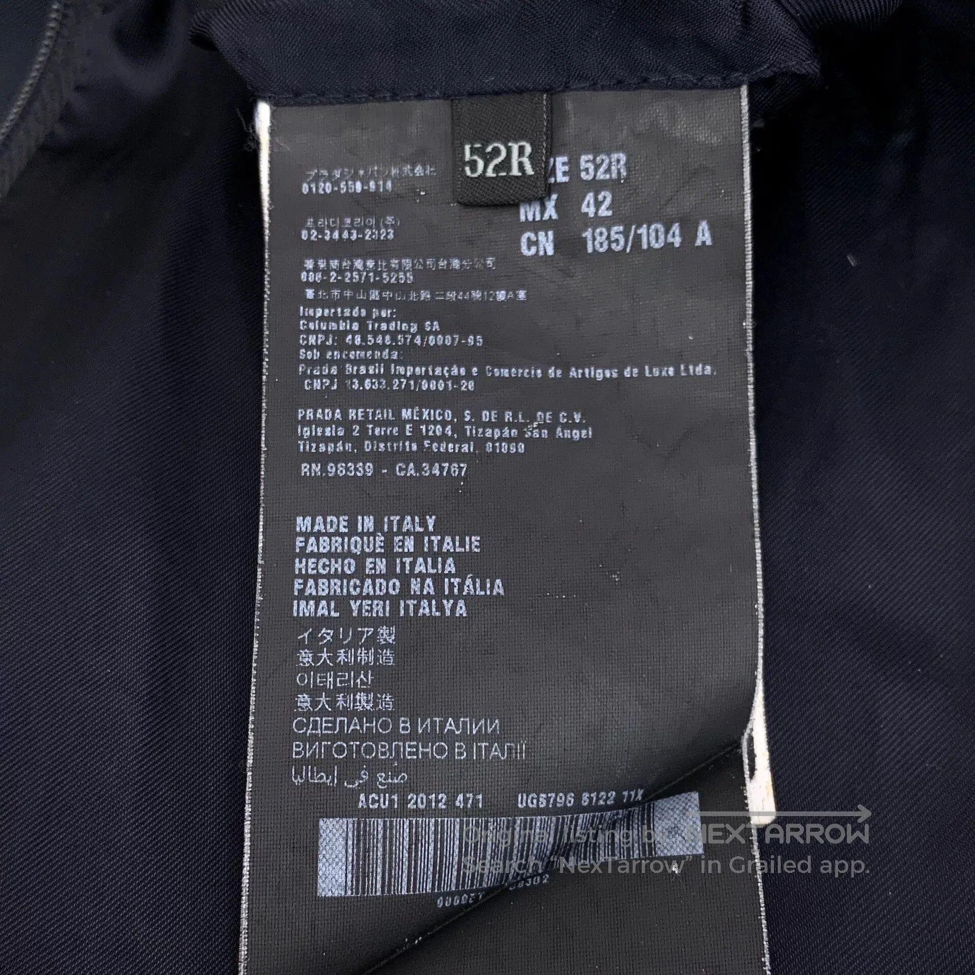 Prada Prada Black Collar Single-Breasted Blazer. Size US L / EU 52-54 / 3 - 6 Thumbnail